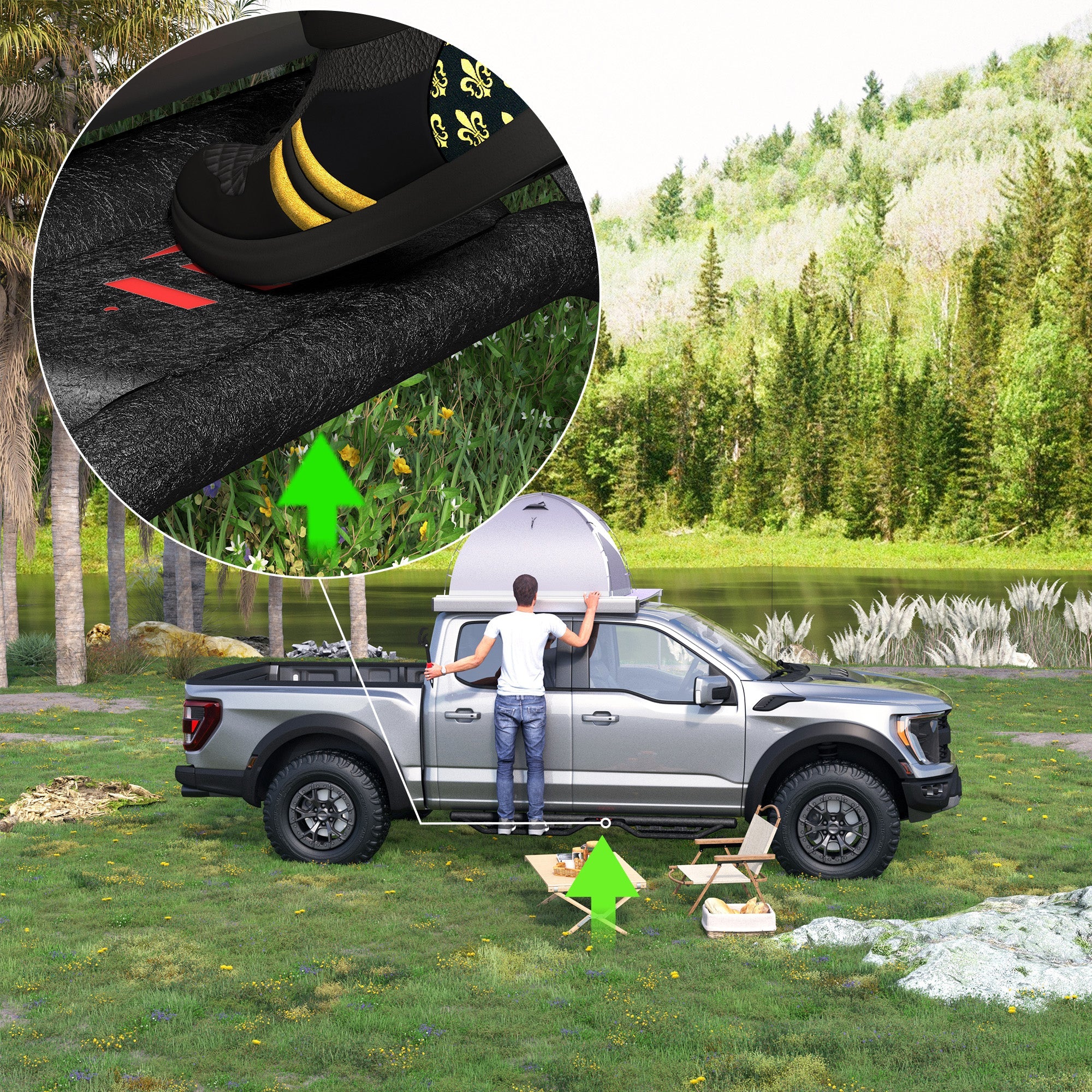 Running Boards for Ford SuperCrew Cab (2015-2026)
