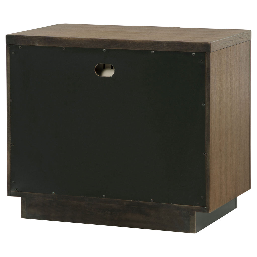 Moraga - 2 Drawer Nightstand - Ash Brown