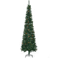 HOMCOM 7.5 Foot Pencil Artificial Christmas Tree