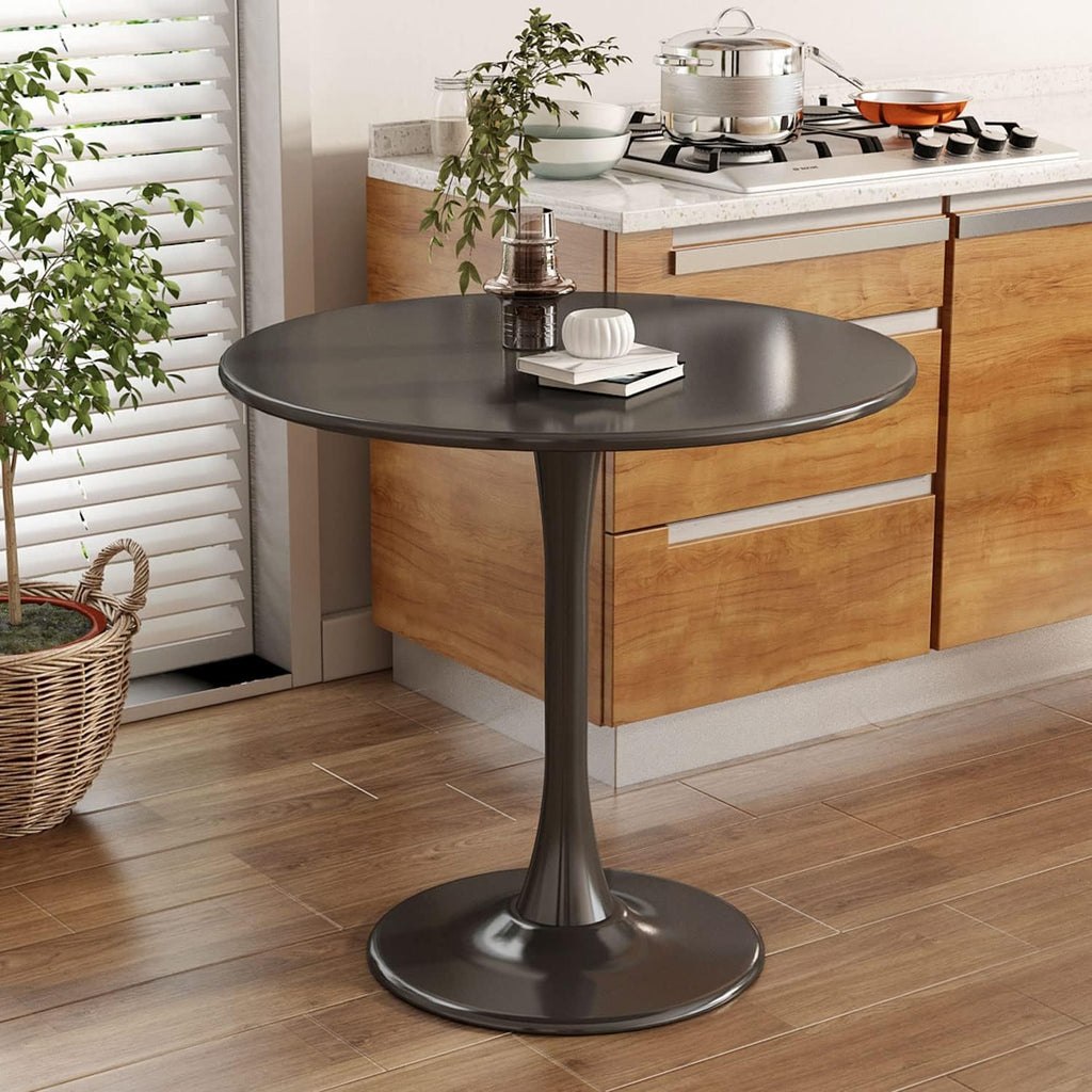Modern Black Round Table