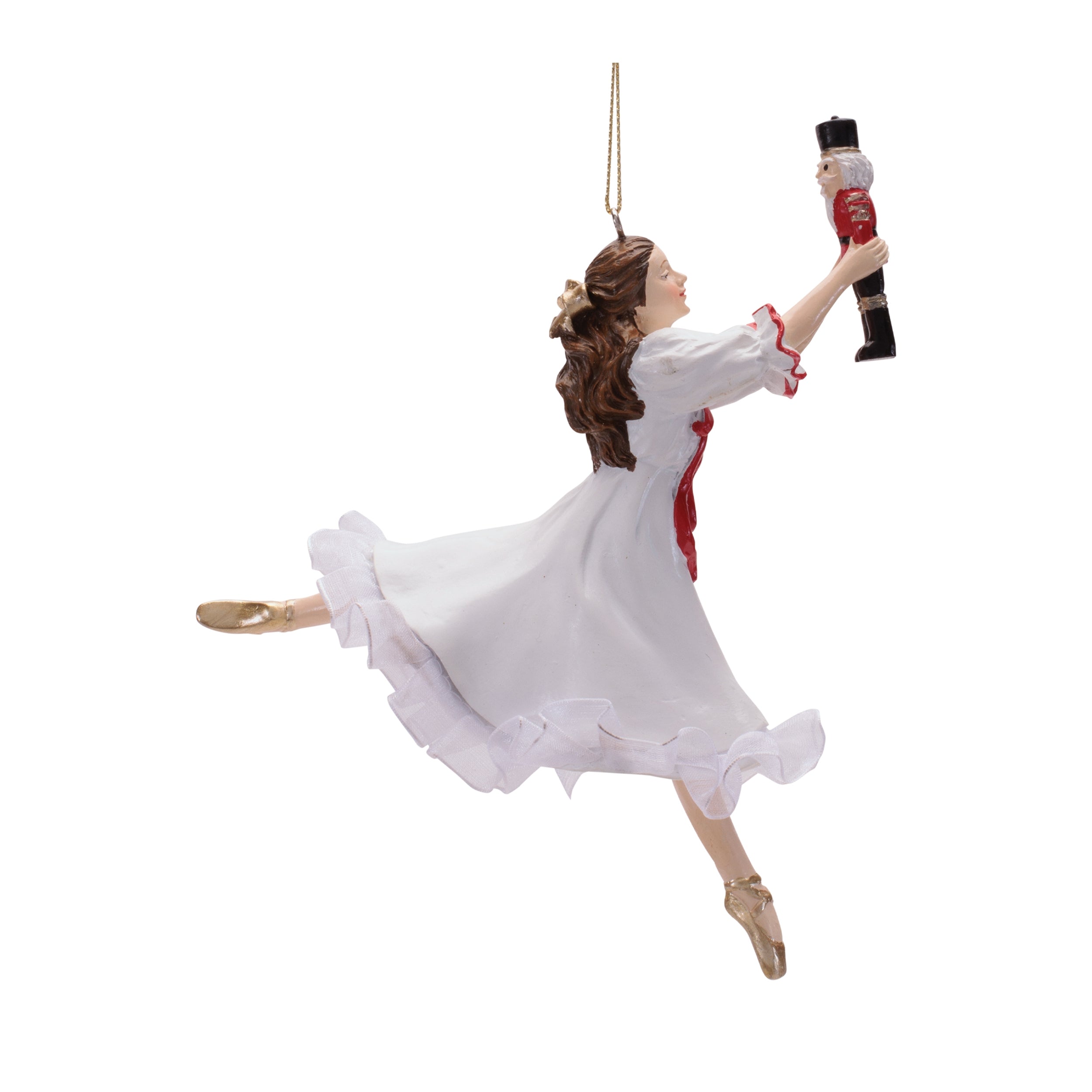 Ballerina and Nutcracker Ornament Set of 4 Ð 5.75"H Resin