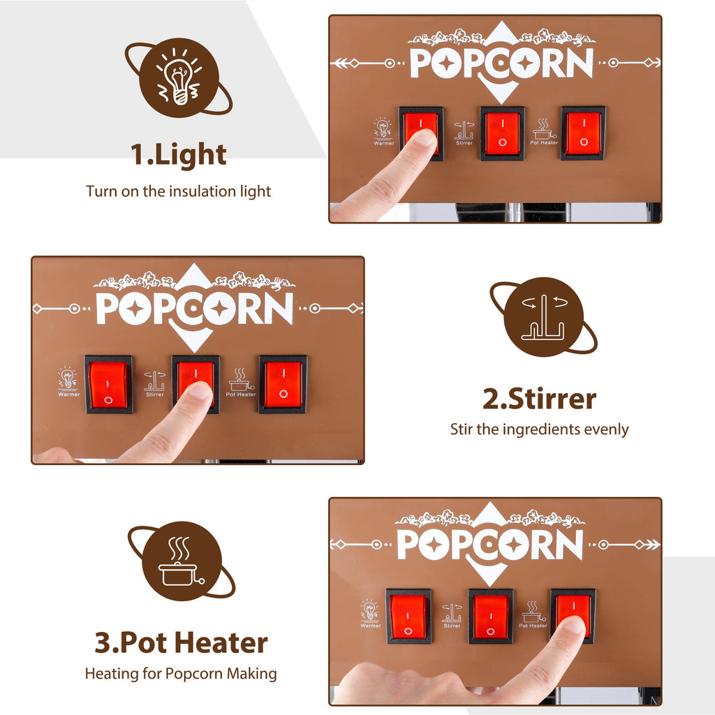 12oz Retro Popcorn Machine