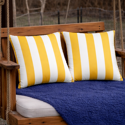 2 Pack Outdoor Throw Pillows Waterproof & Fade-Resistant