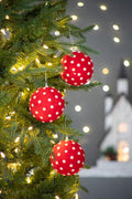 D3.9" Christmas Ball Ornaments, Set of 6