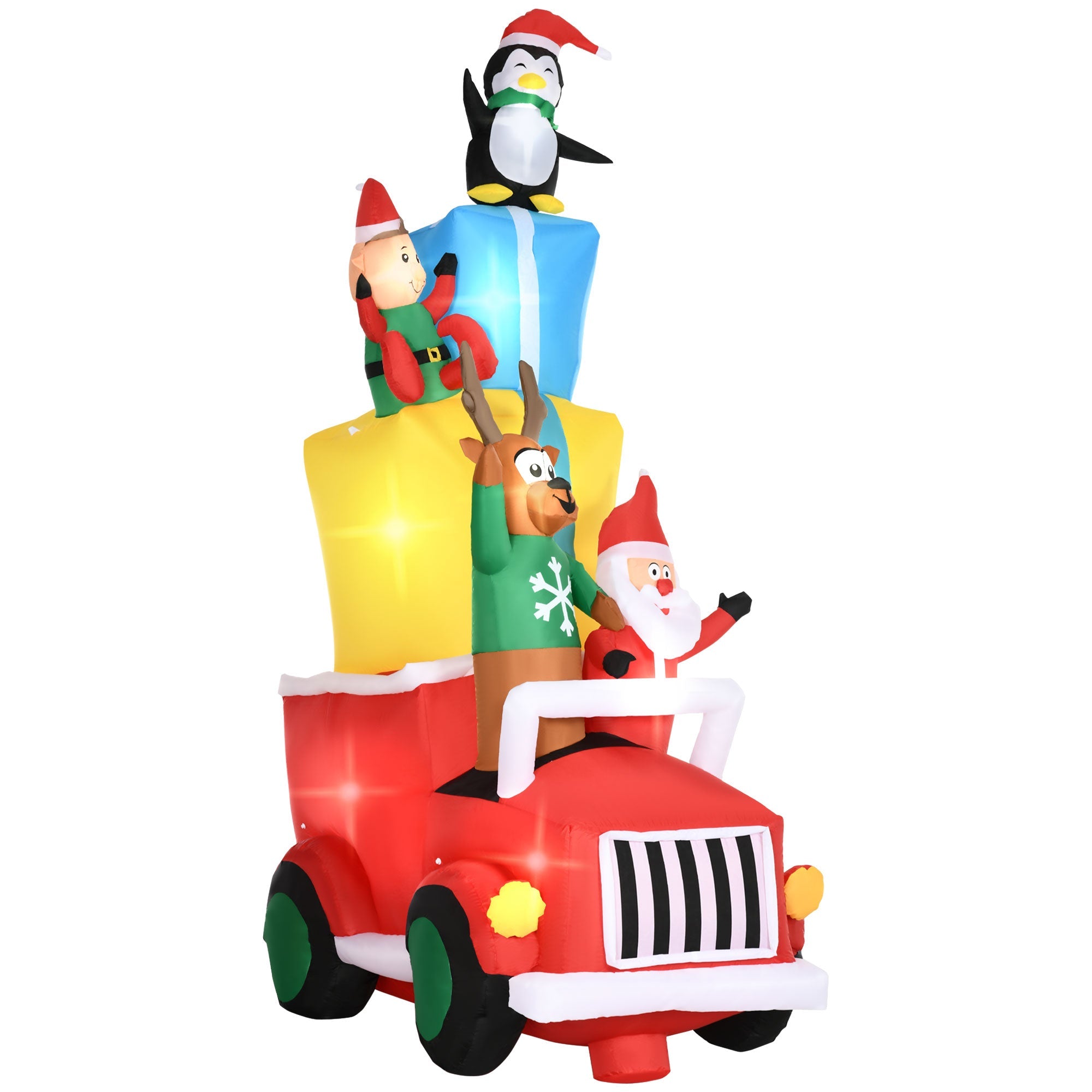 Outsunny 9ft Christmas Inflatables Outdoor Decorations
