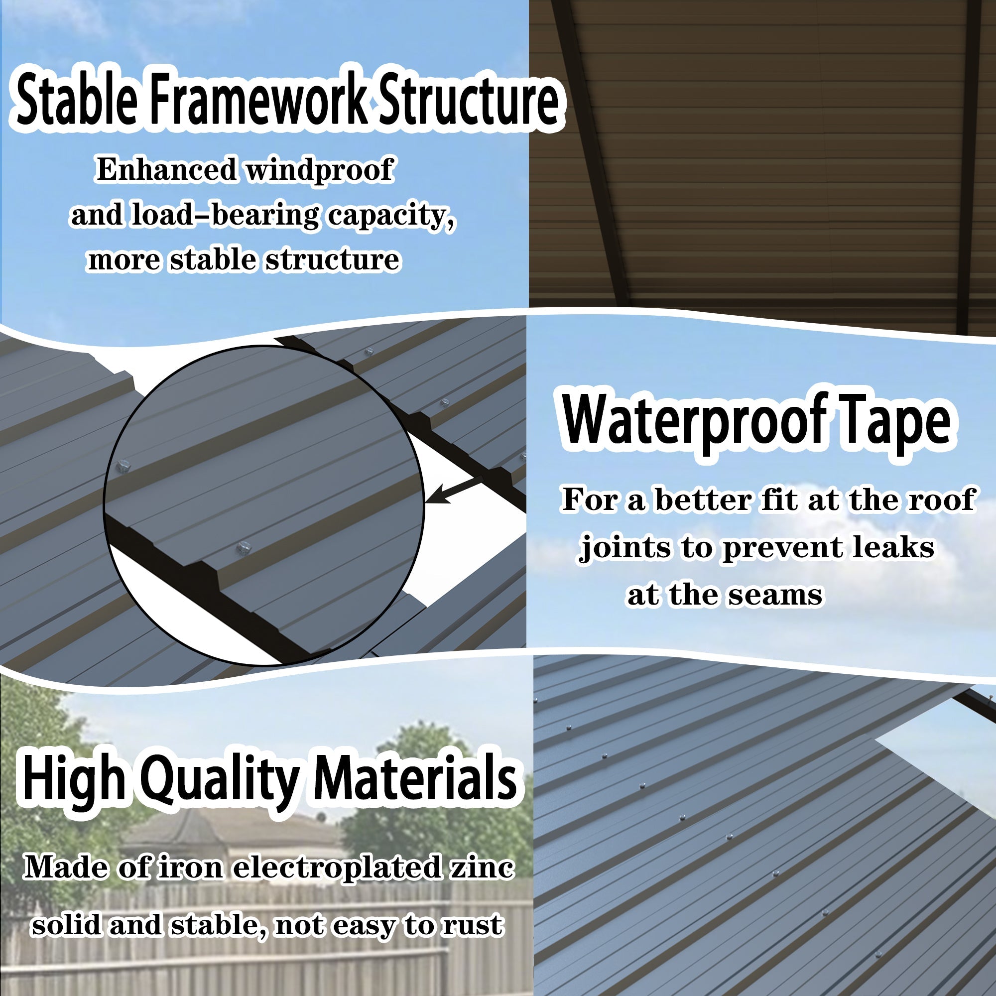 Heavy Duty Carport 20 x 20 Shelter