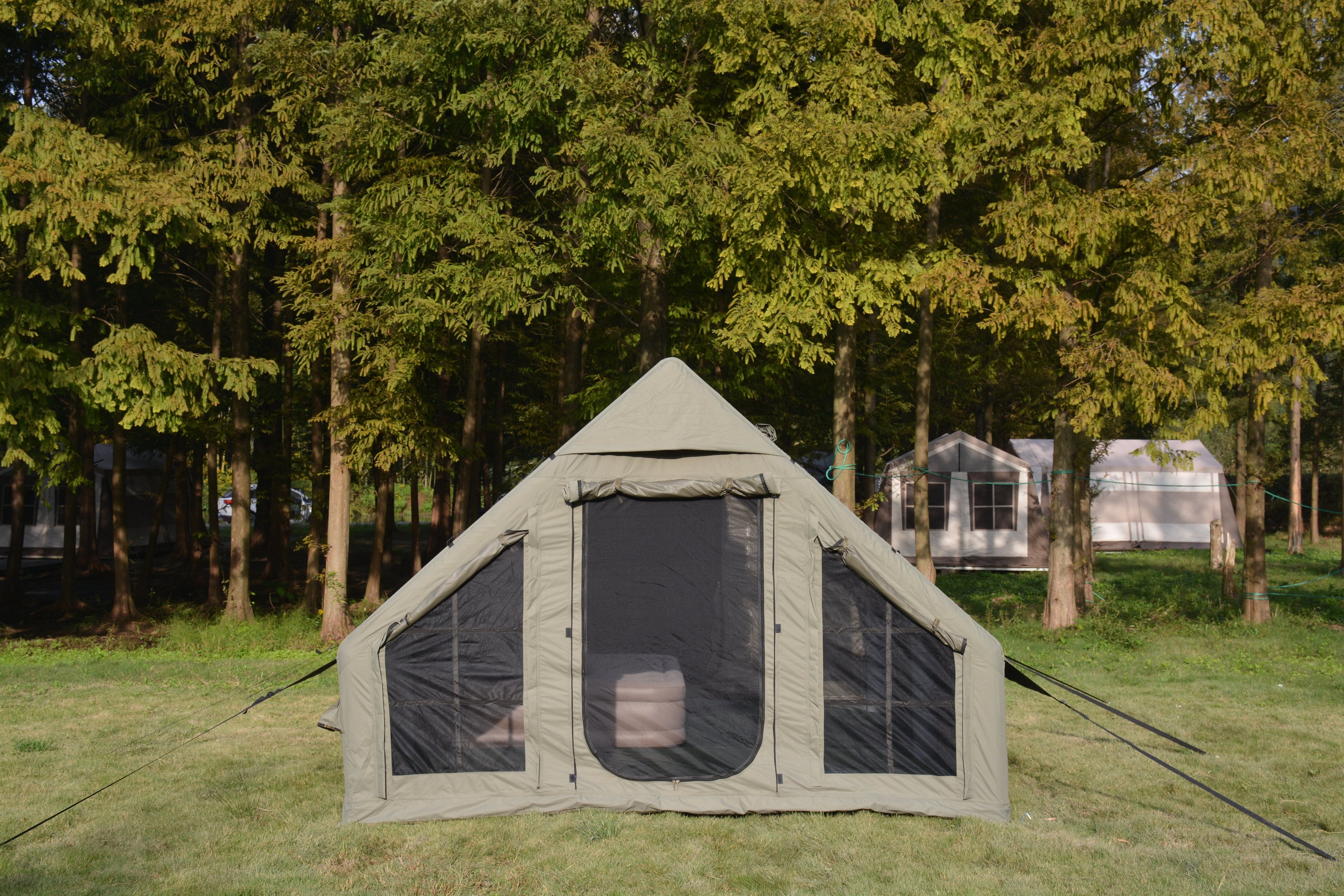 9.8 x 13ft Inflatable Camping Tent with Hand Pump