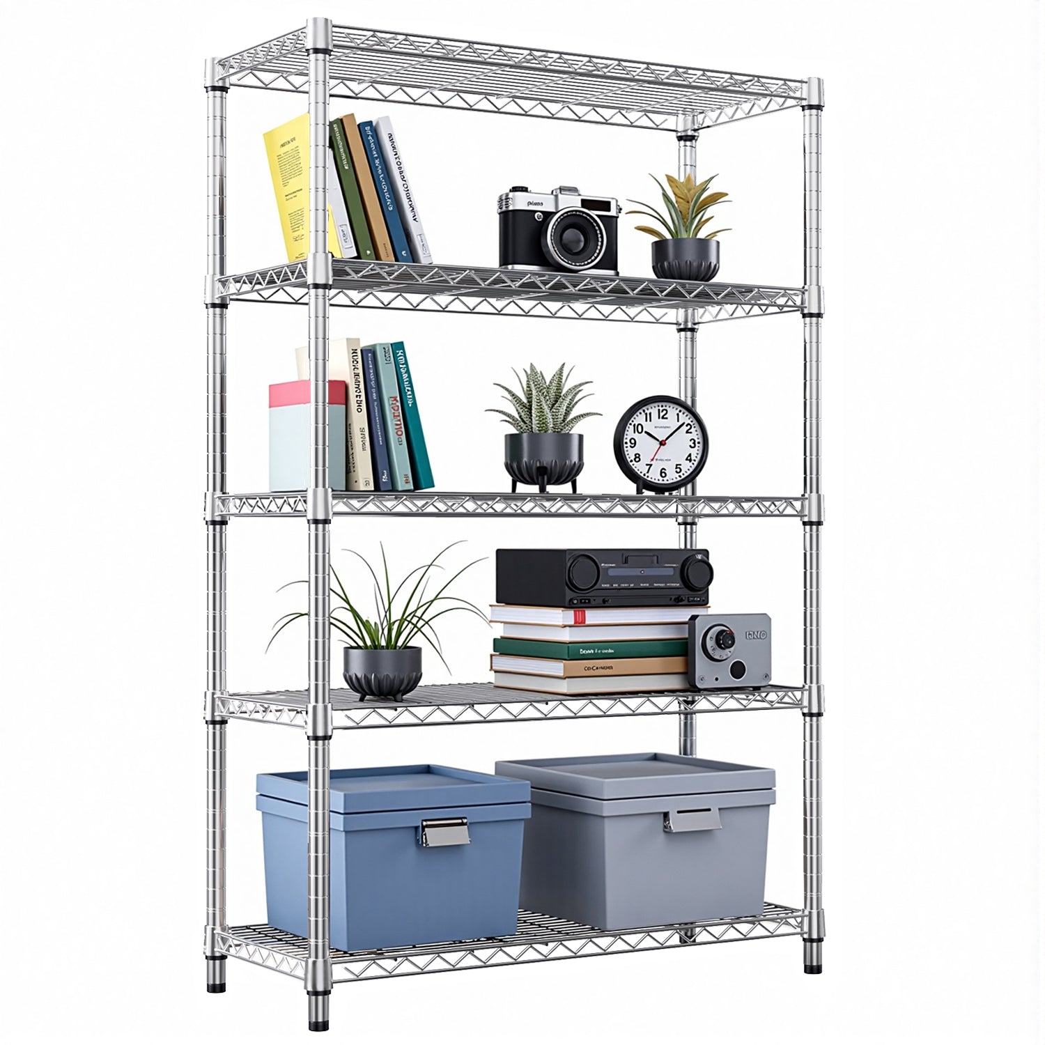 5-Tier Utility Steel Storage Shelving Unit