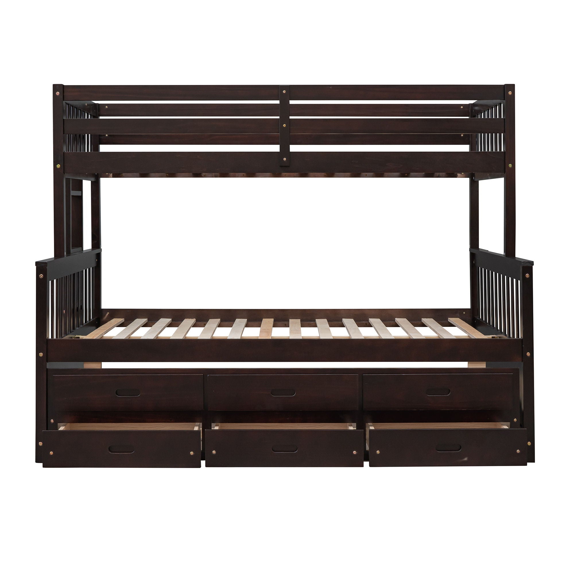 Bunk Bed With Twin Size Trundle And Drawers