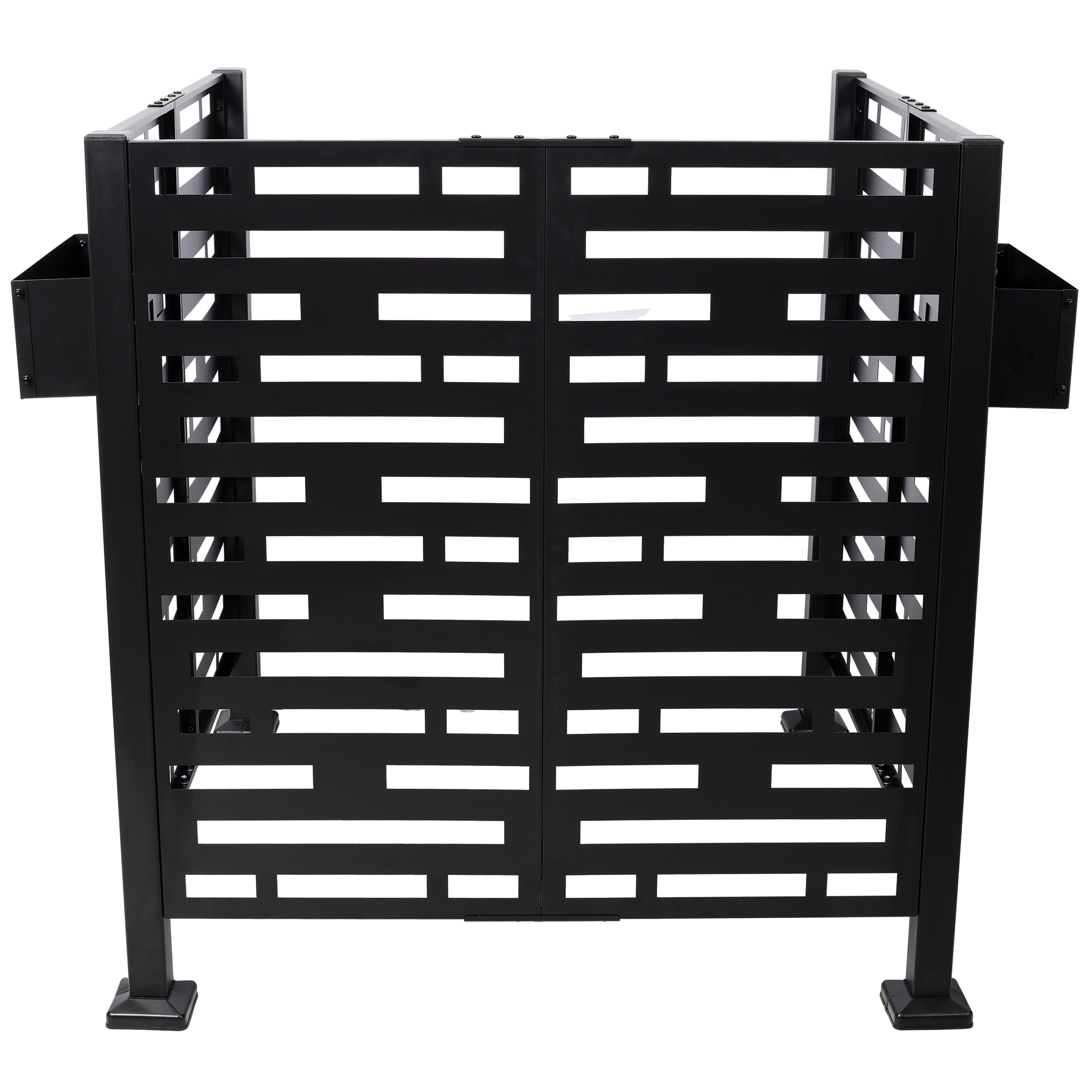3.5x3.5FT Metal Air Conditioner Privacy Fence with Planter Boxes