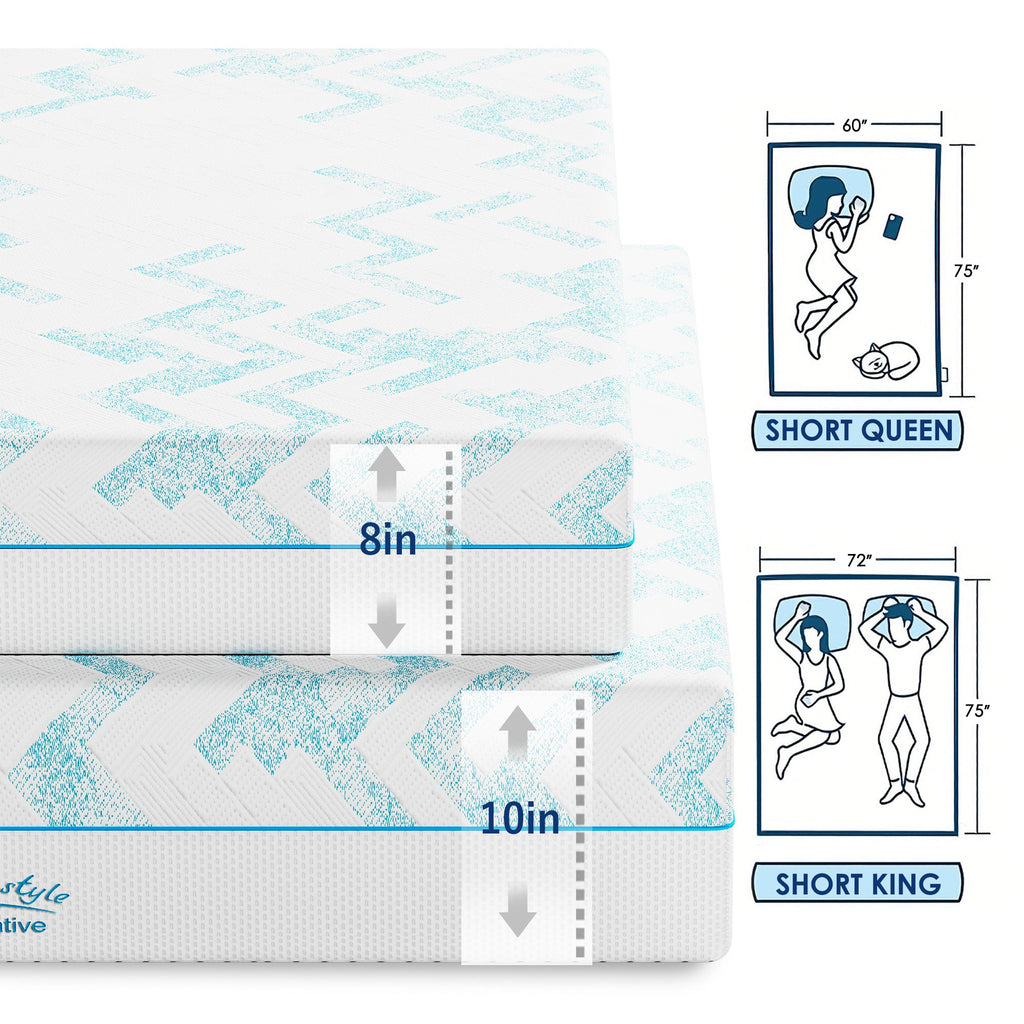 8-Inch RV Latex Memory Foam Mattress