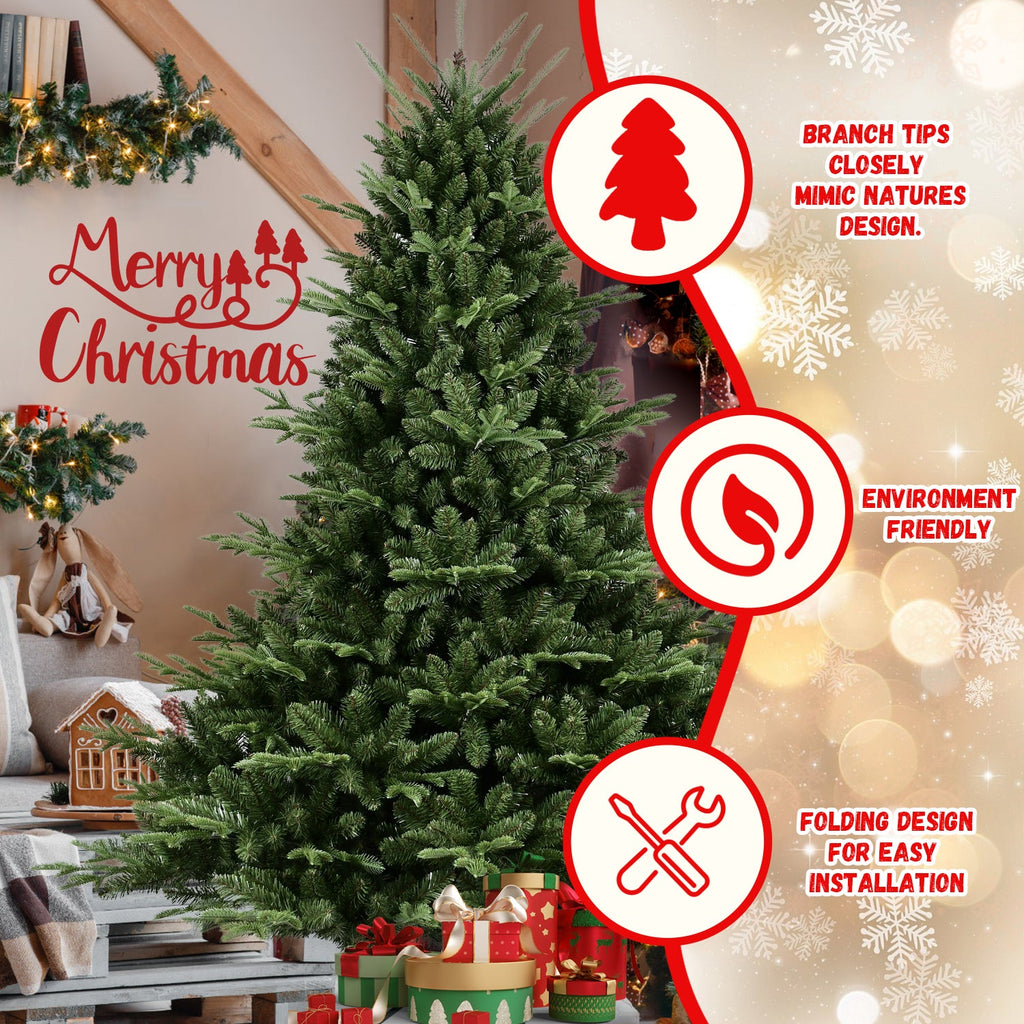 Full-Shaped 7.5FT Christmas Tree with 2441 Tips