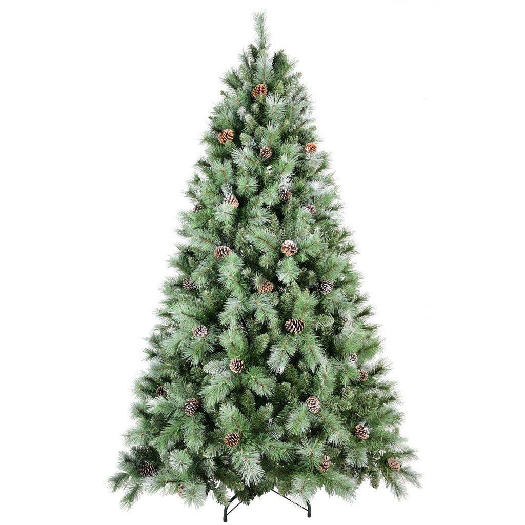 8 Ft The Full-Bodied Pre-Decorated Pinecone Christmas Tree