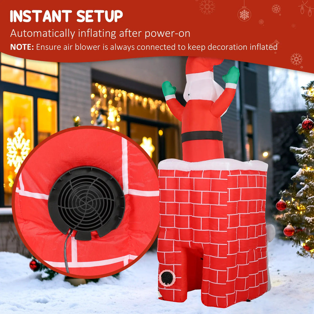7FT Christmas Inflatable Santa Claus Figure