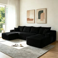 126" Cloud Sectional Sofa with U-Shape Chaise
