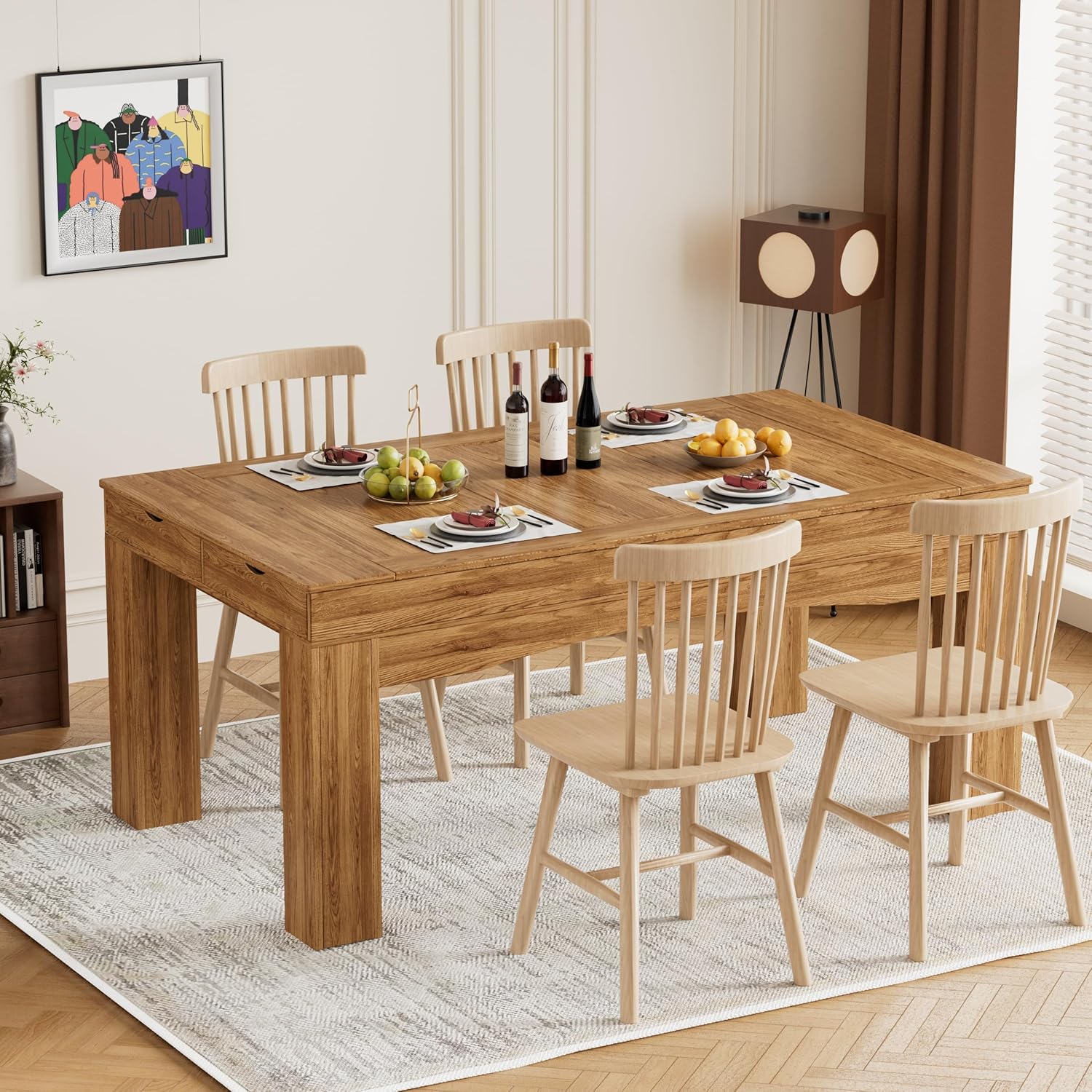 Gaming Table with Removable Top for 4–6 Players