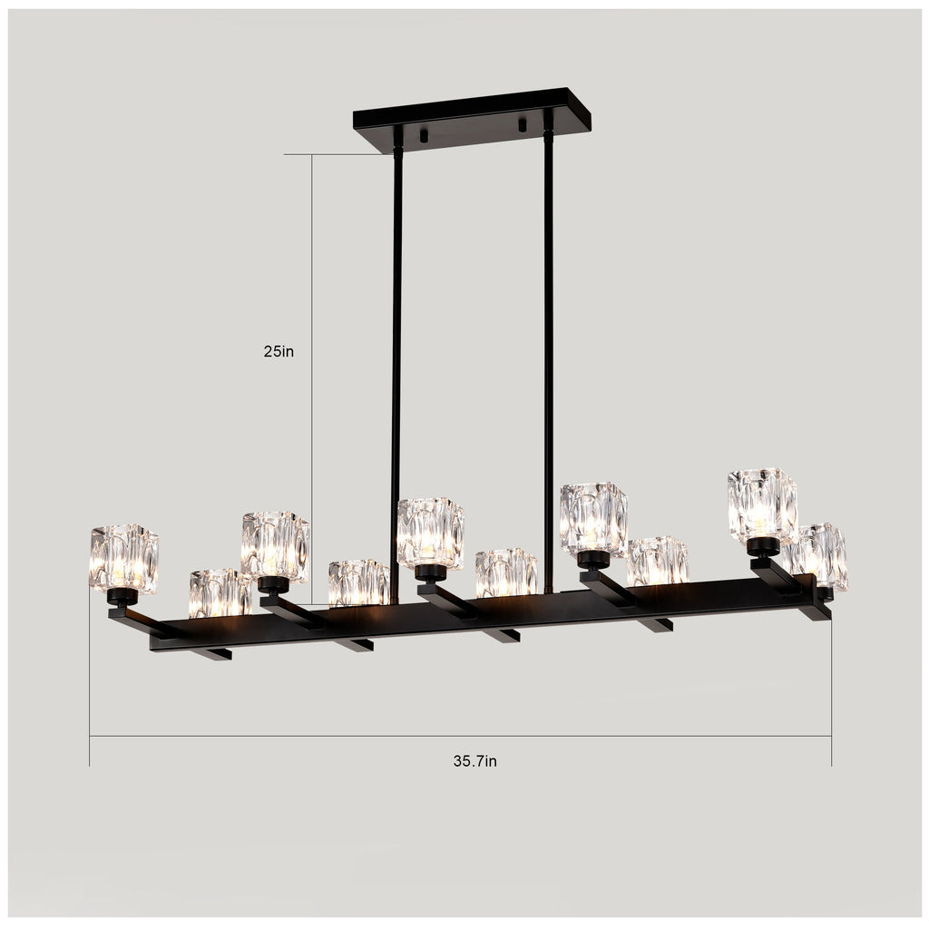 10-Light Chandelier for Dining Room