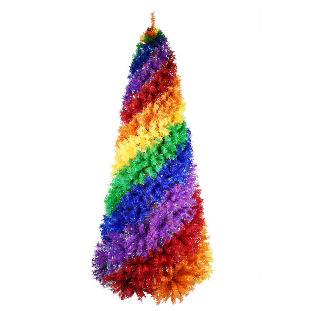 6ft Rainbow Spiral Christmas Tree