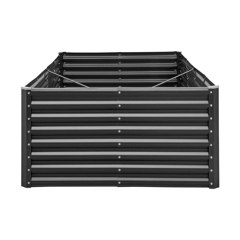 Metal Raised Garden Bed - 8 x 4 x 2 ft Outdoor Planter