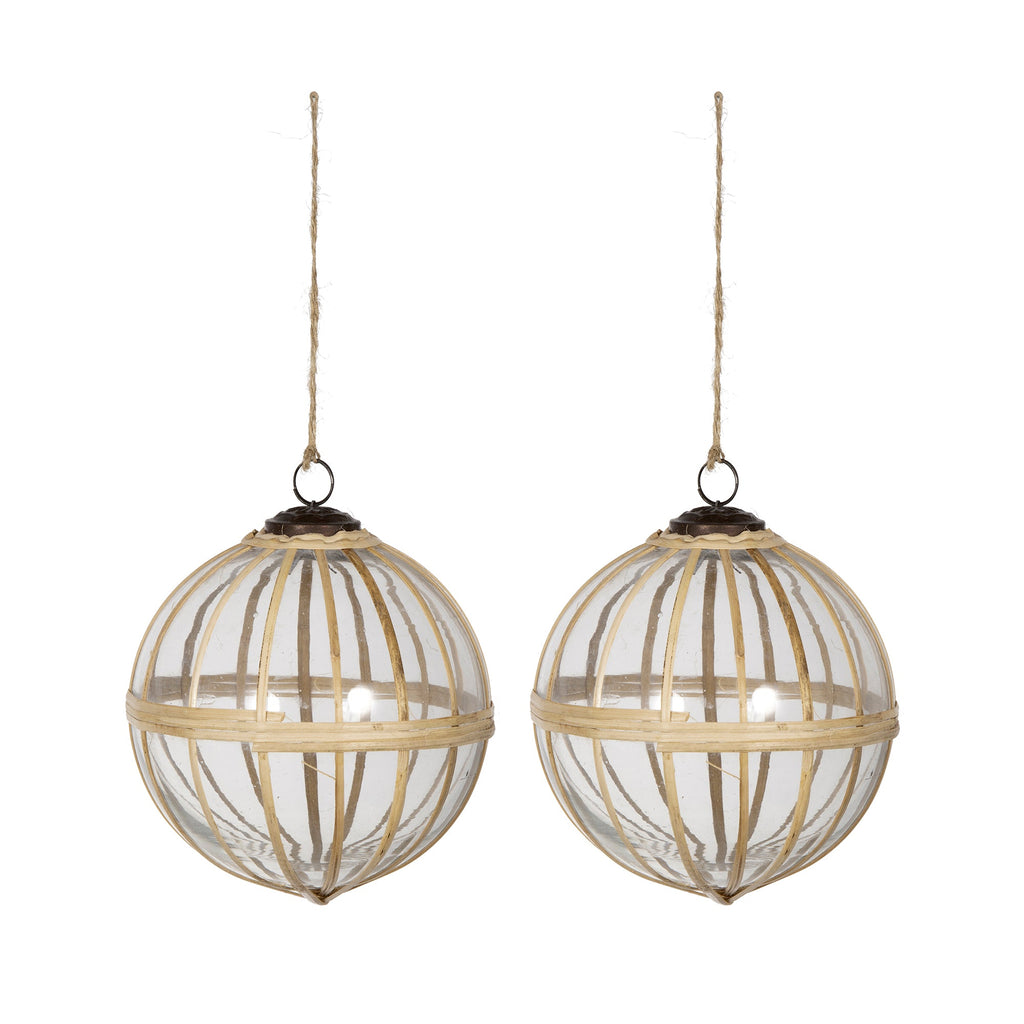 D5" X-Mas Hanging Ornament, Set of 2