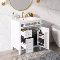 24" Modern Bathroom Vanity with Ceramic Sink