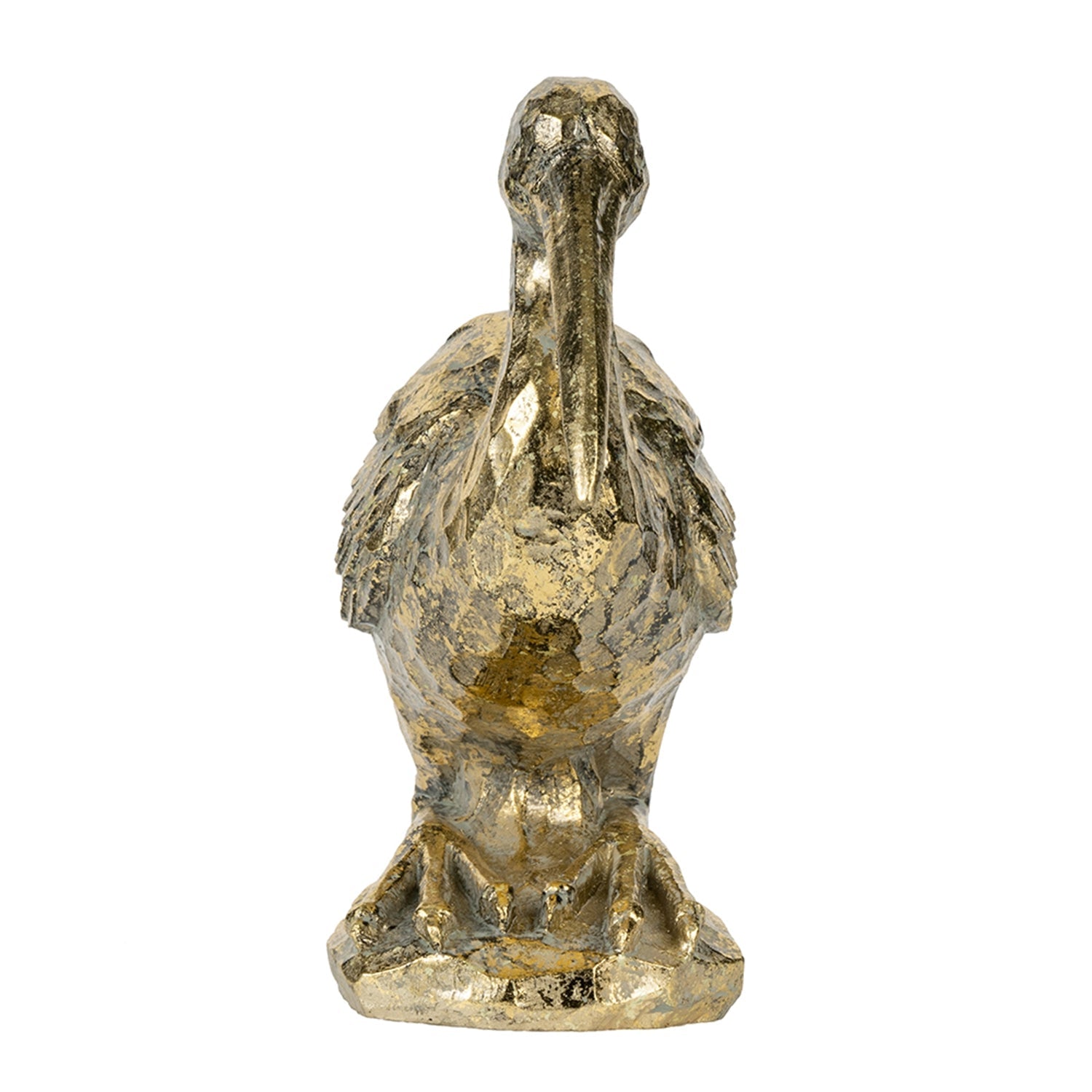 7.1x10.4x3" Kneeling Crane Figurine