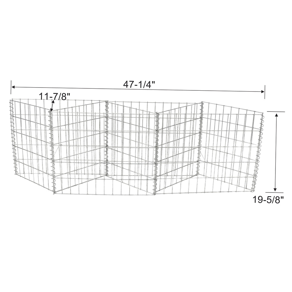 Galvanized Steel Gabion Basket with 3 Compartments