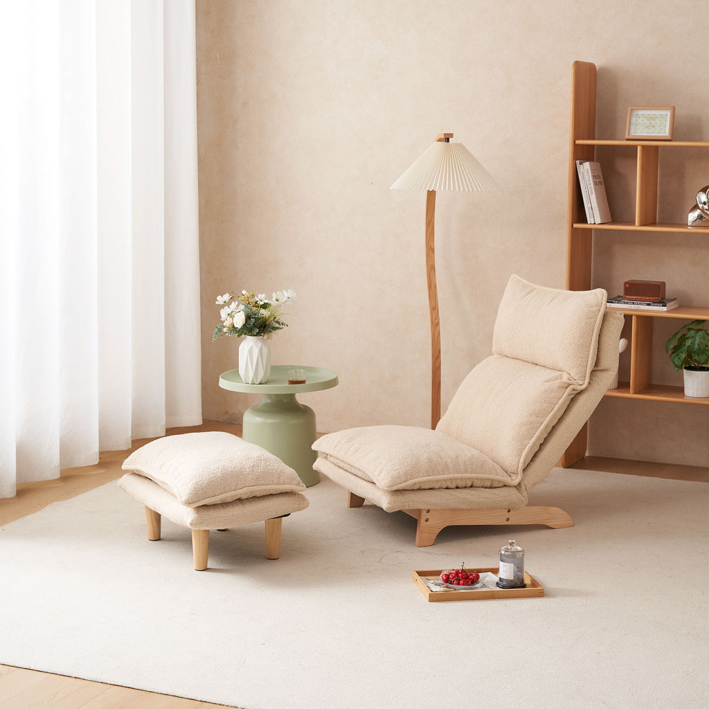 Single Lazy Sofa Chair Leisure Foldable Reclining Chair