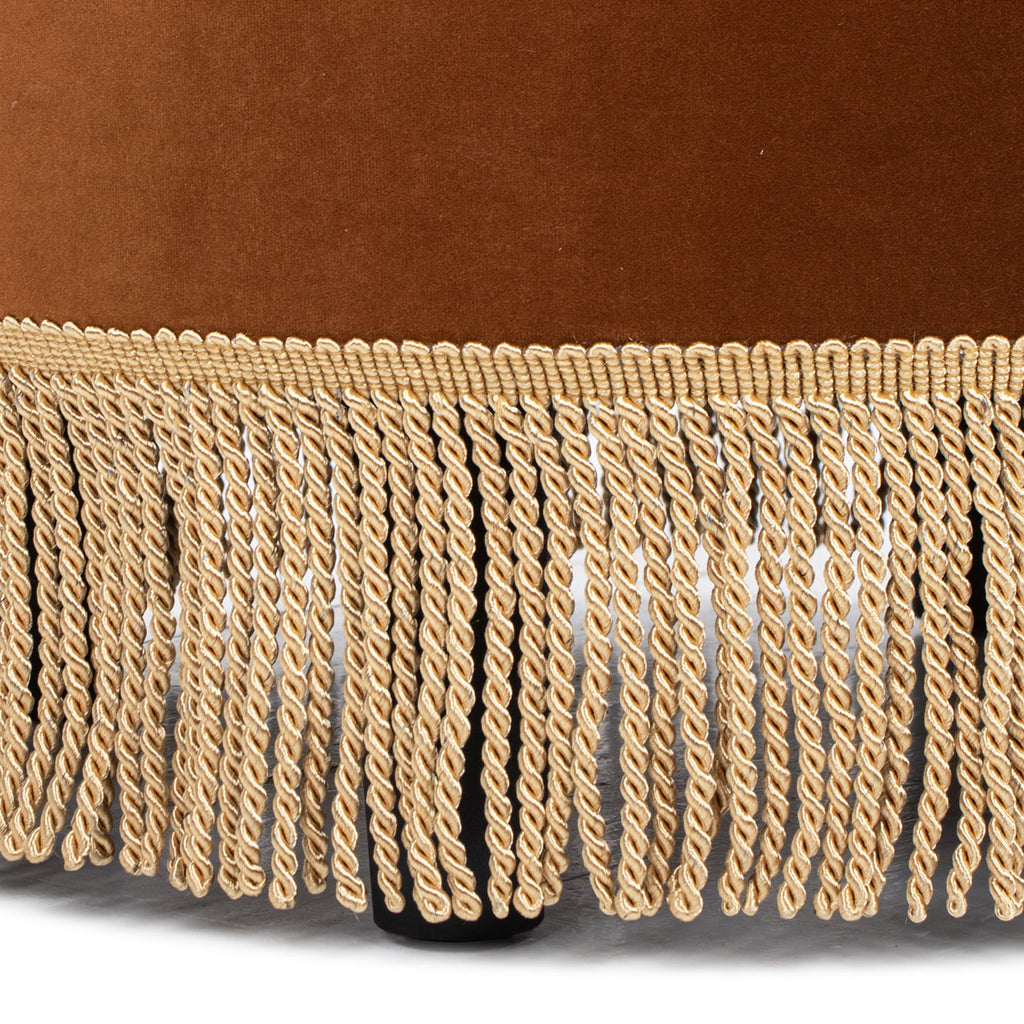 Yolanda 24" Round Upholstered Accent Ottoman