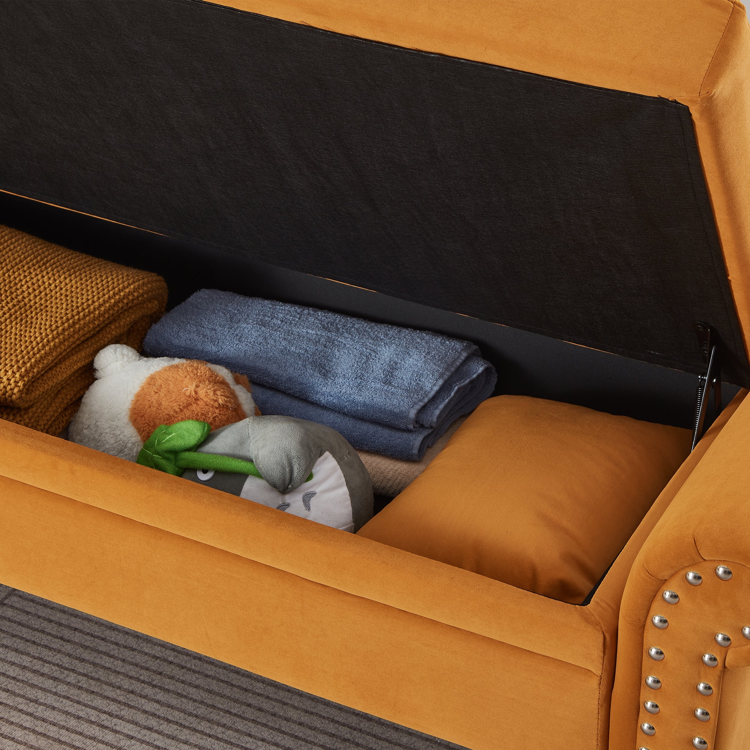 64.5'' Modern Velvet Chaise Lounge