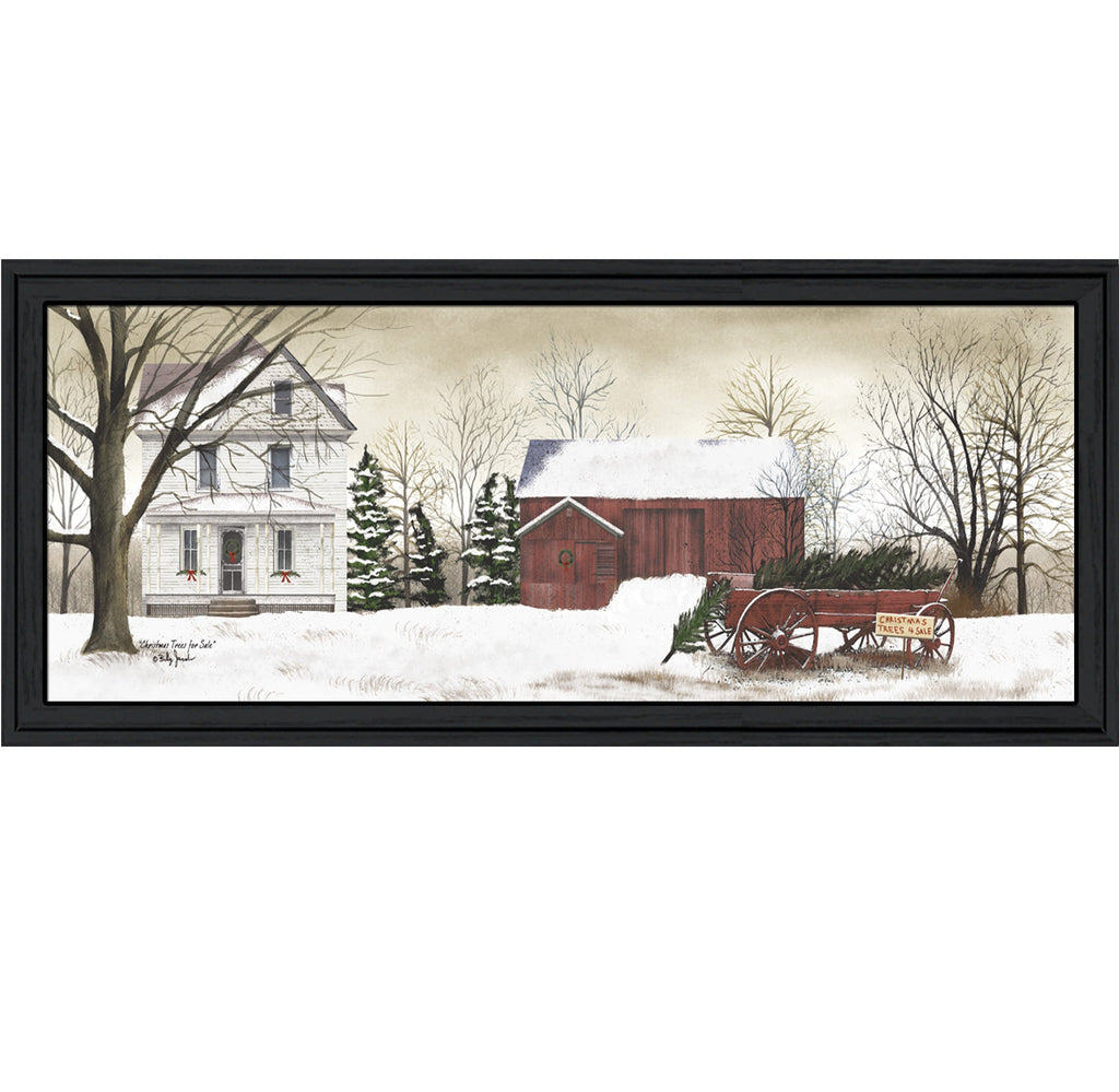 Trendy Decor 4U Christmas Trees Framed Wall Art