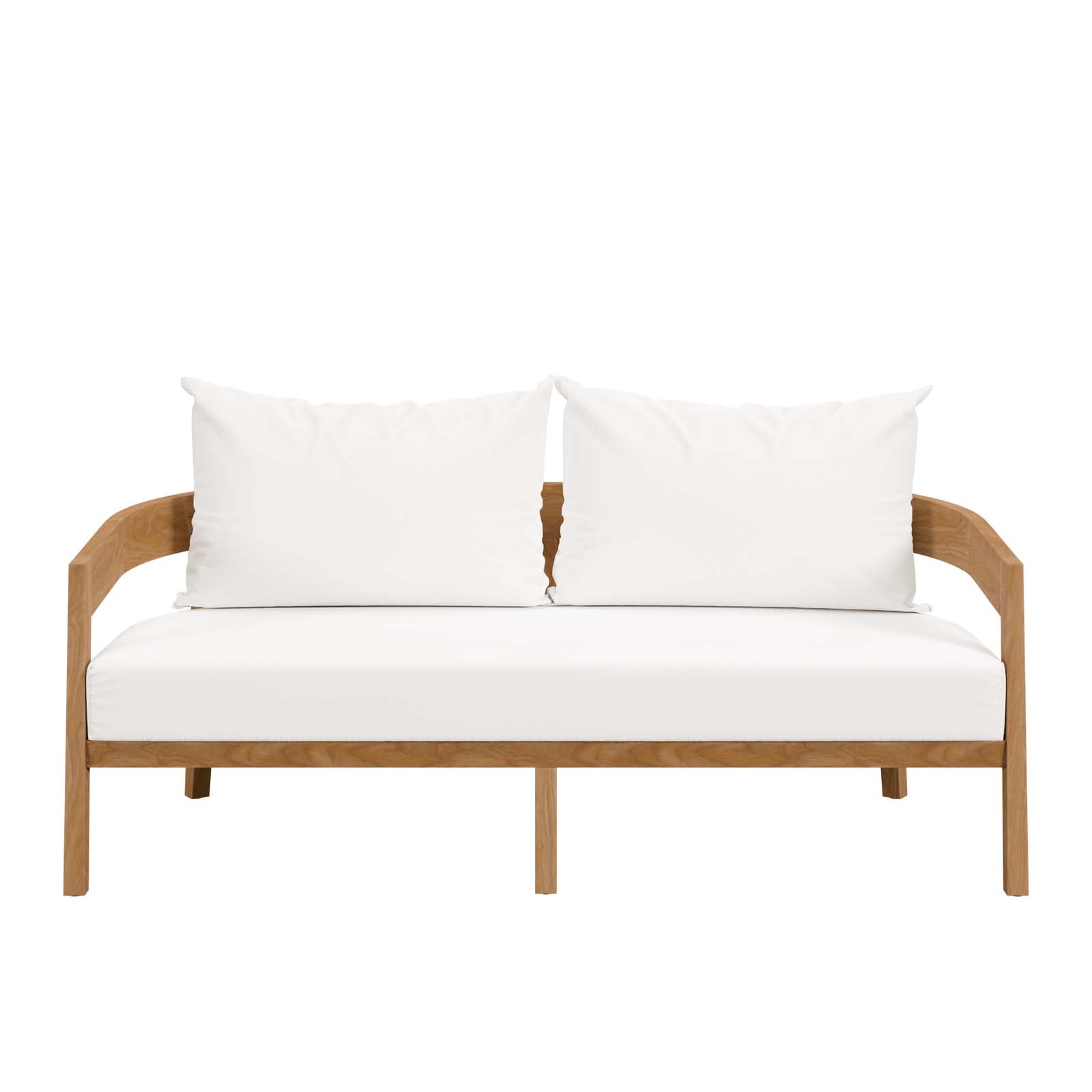 Brisbane Teak Wood Outdoor Patio Loveseat by Modway