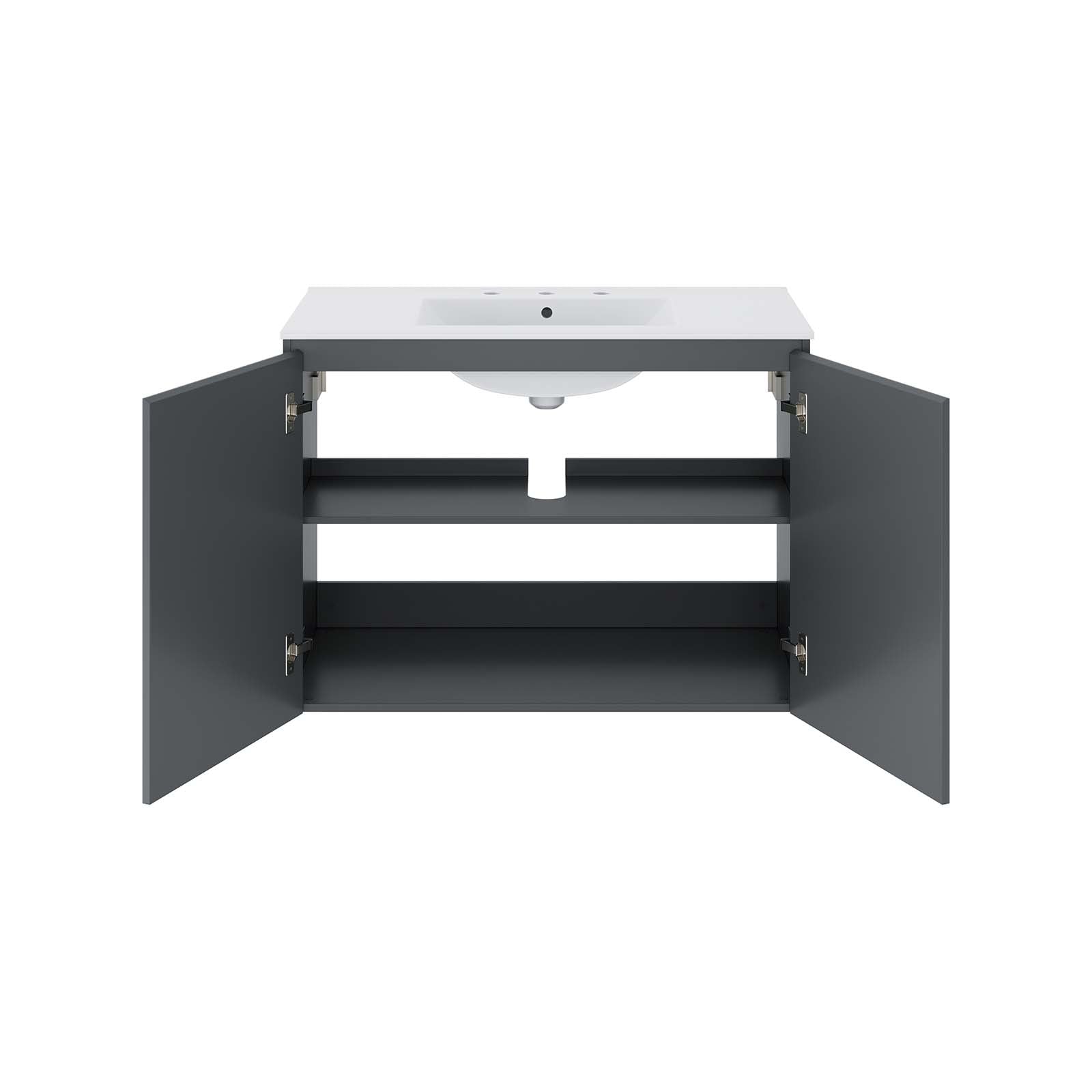 Bryn 36" Wall-Mount Bathroom Vanity by Modway
