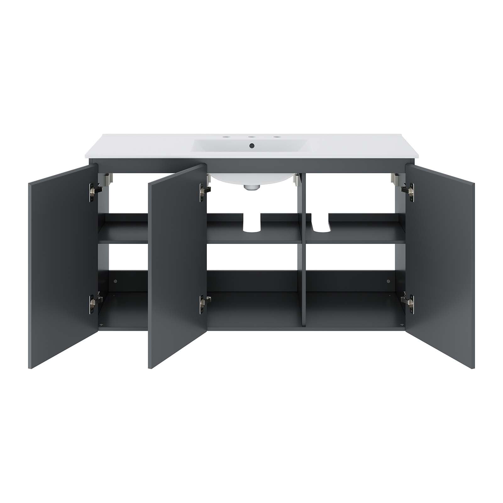 Bryn 48" Wall-Mount Bathroom Vanity by Modway