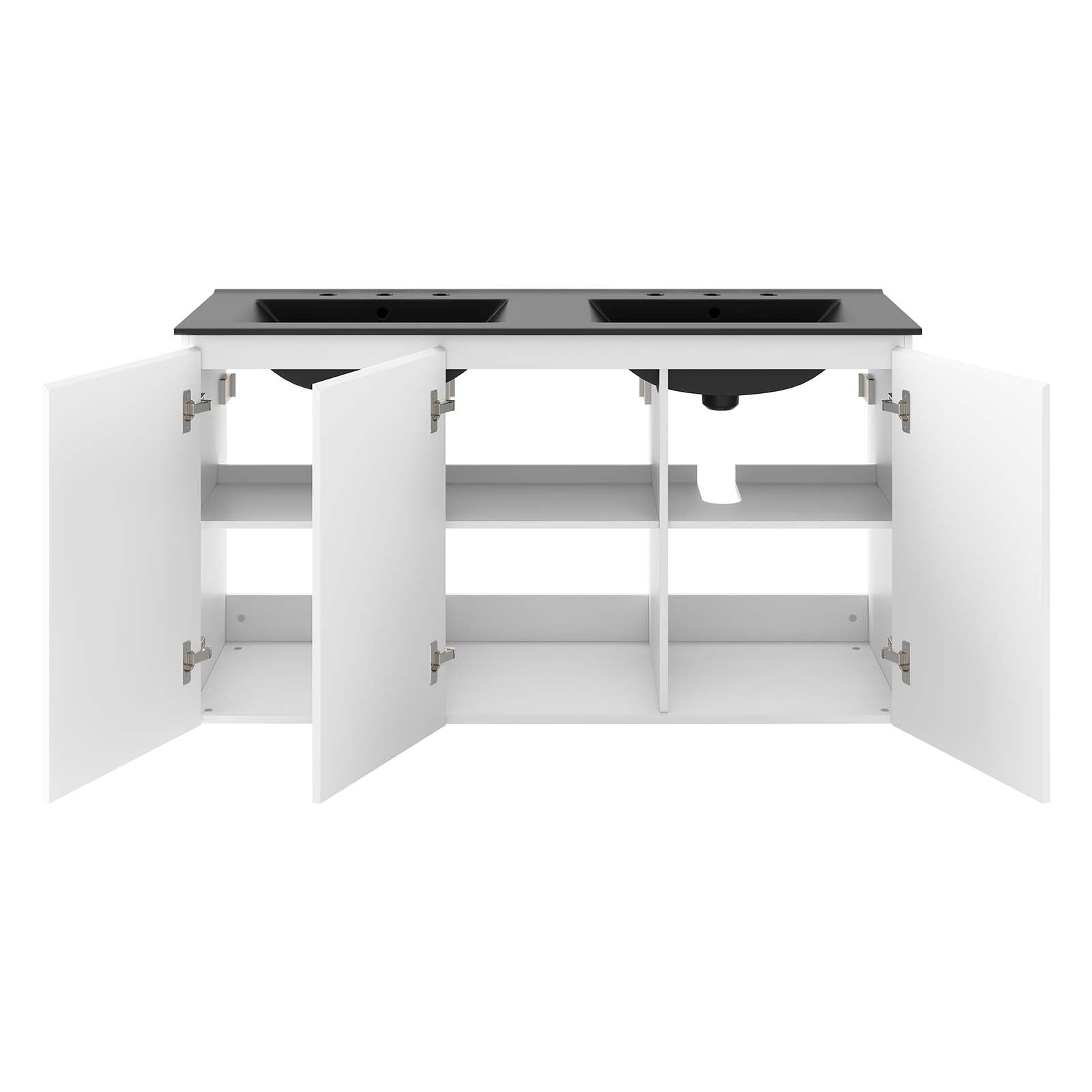 Bryn 48" Wall-Mount Double Sink Bathroom Vanity by Modway