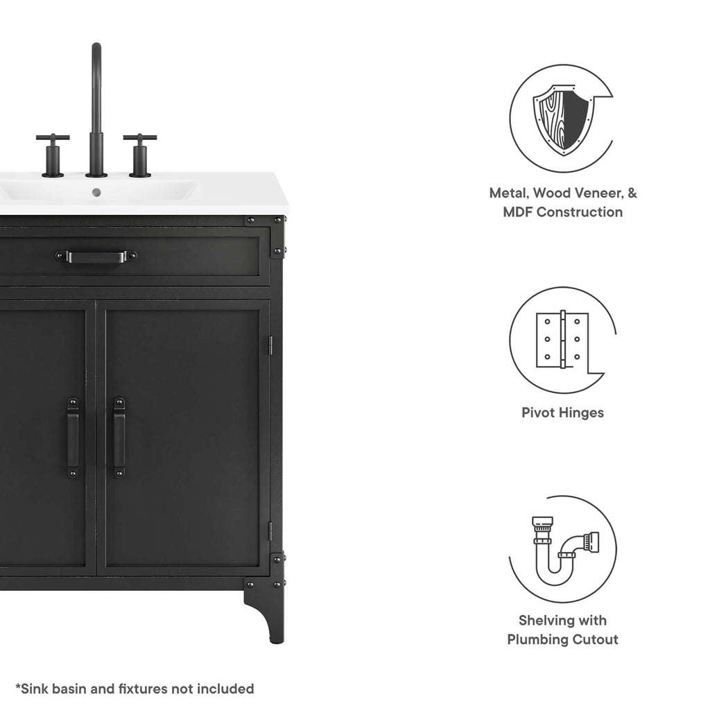 Steamforge 30" Bathroom Vanity Cabinet by Modway