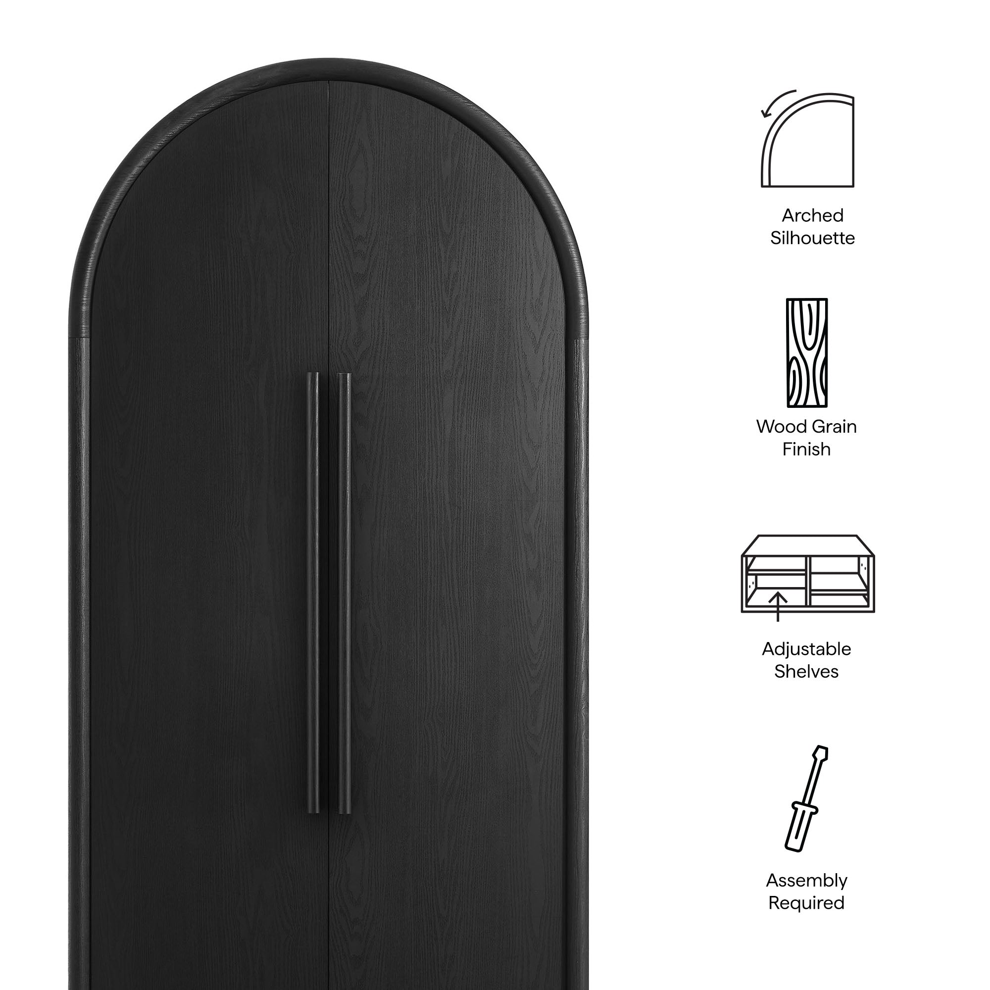 Bellamy Tall Arched Storage Cabinet by Modway