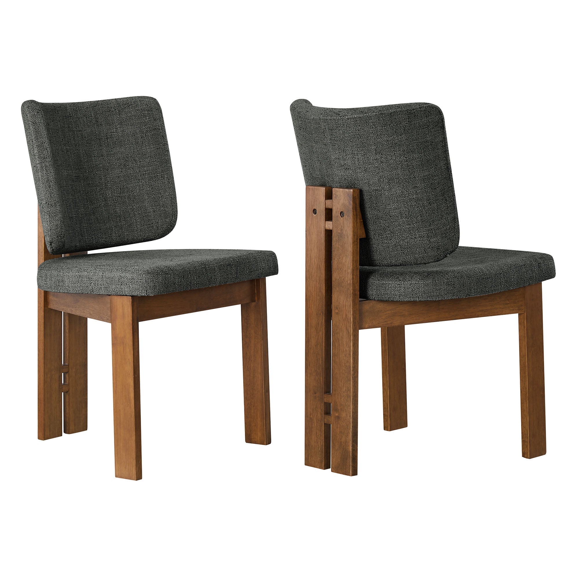 Alba Armless Upholstered Dining Chairs Set of 2