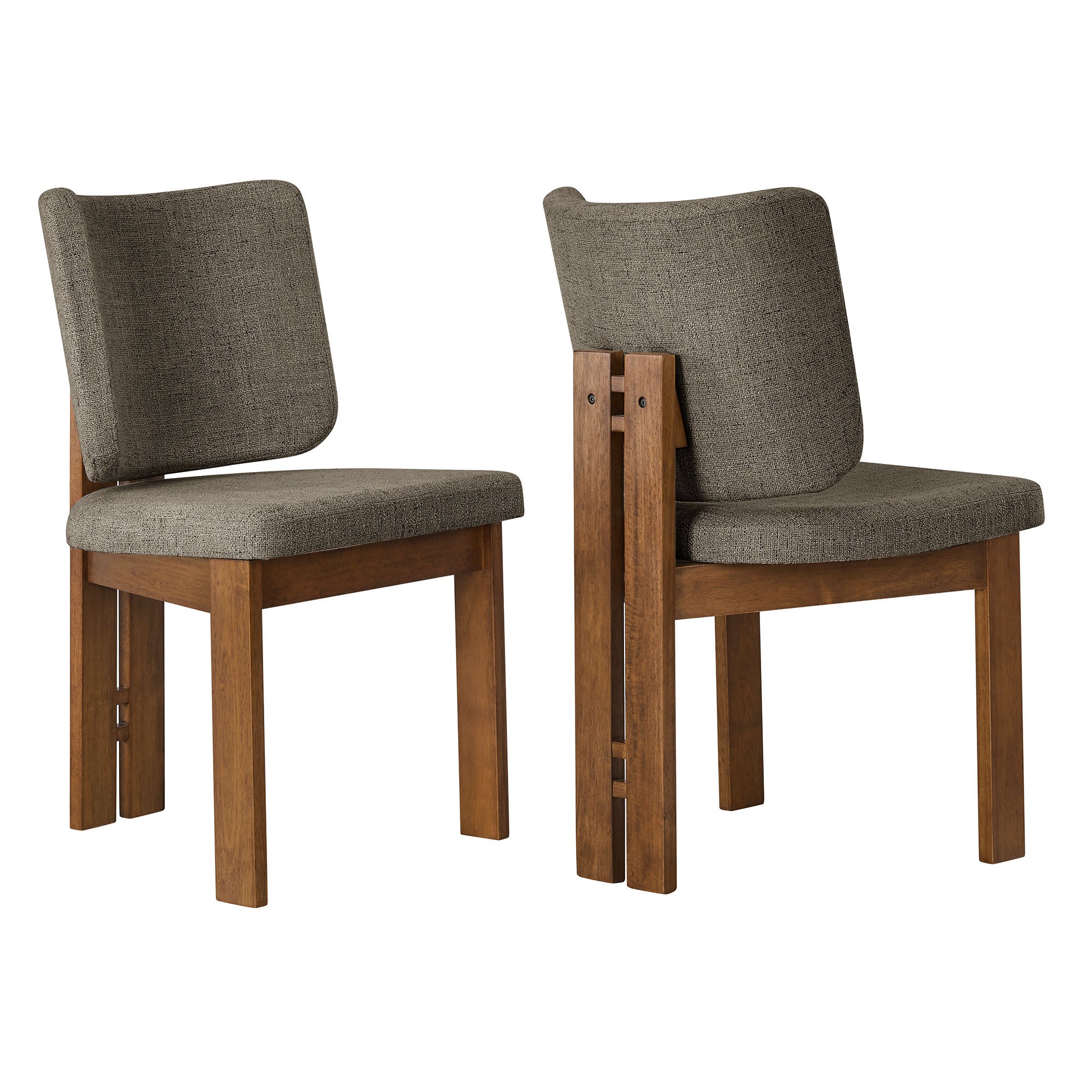 Alba Armless Upholstered Dining Chairs Set of 2