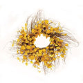 Penny Leaf Wreath 26" Mustard