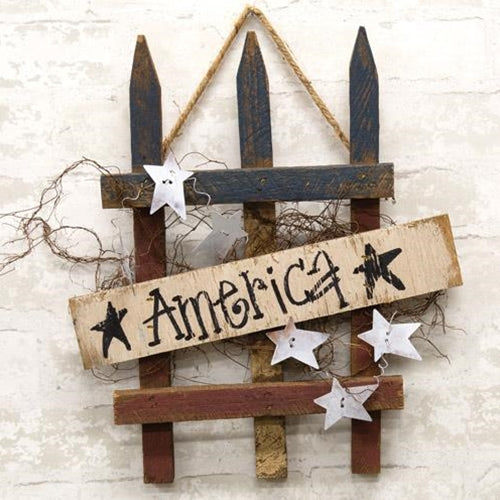 Hanging Lath America Gate