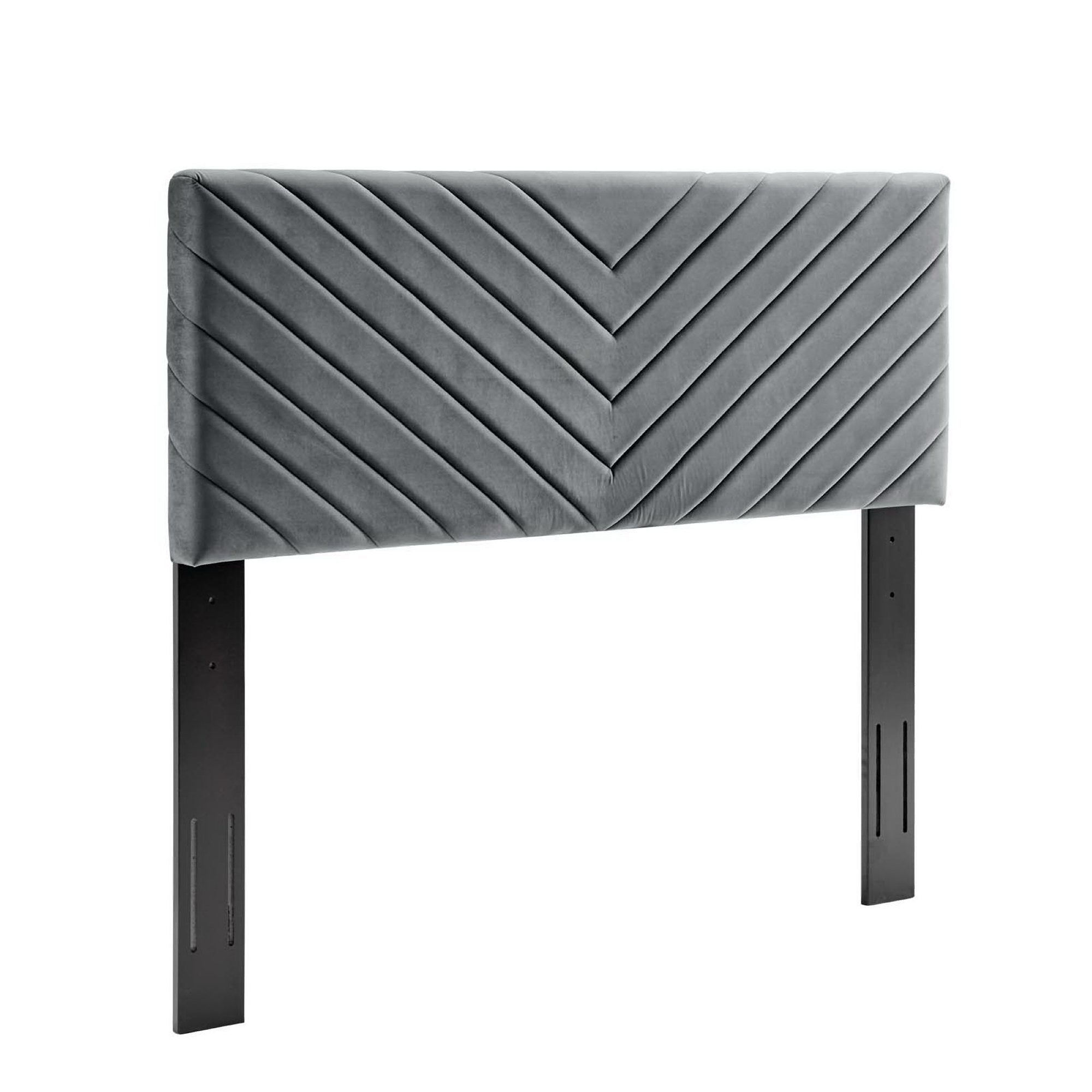 Alyson Angular Channel Tufted Performance Velvet Headboard by Modway