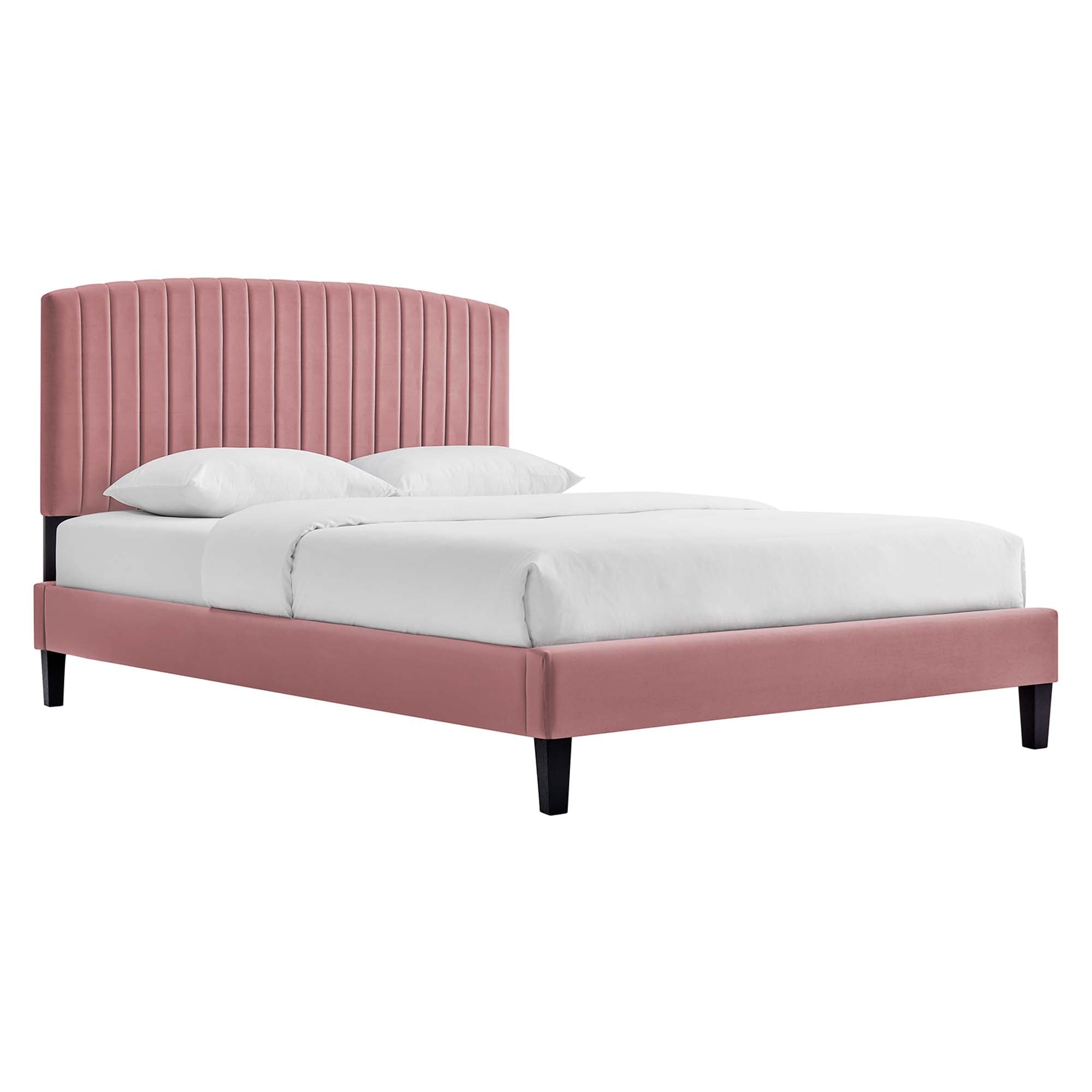 Alessi Performance Velvet Queen Platform Bed by Modway