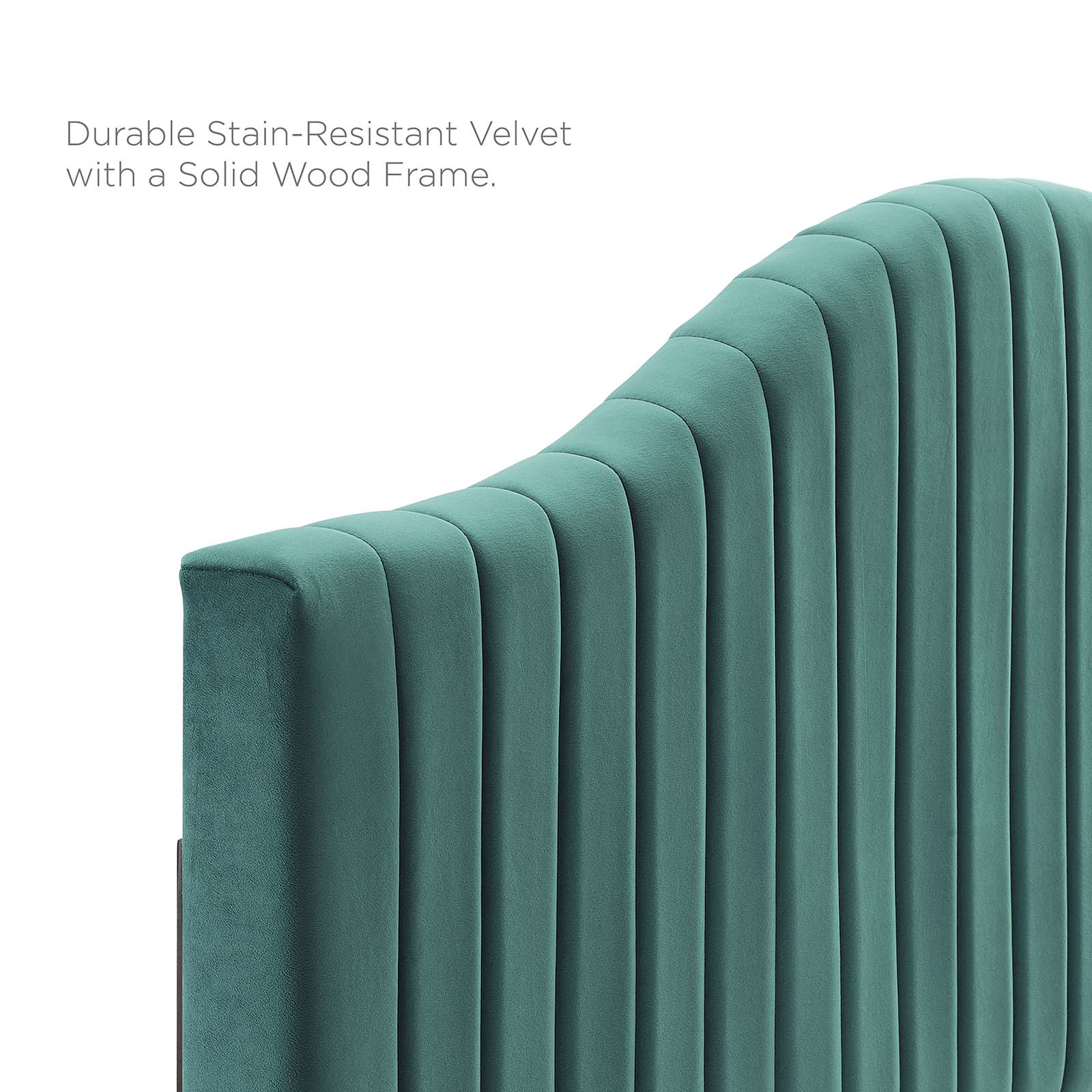 Brielle Channel Tufted Performance Velvet Twin Headboard by Modway