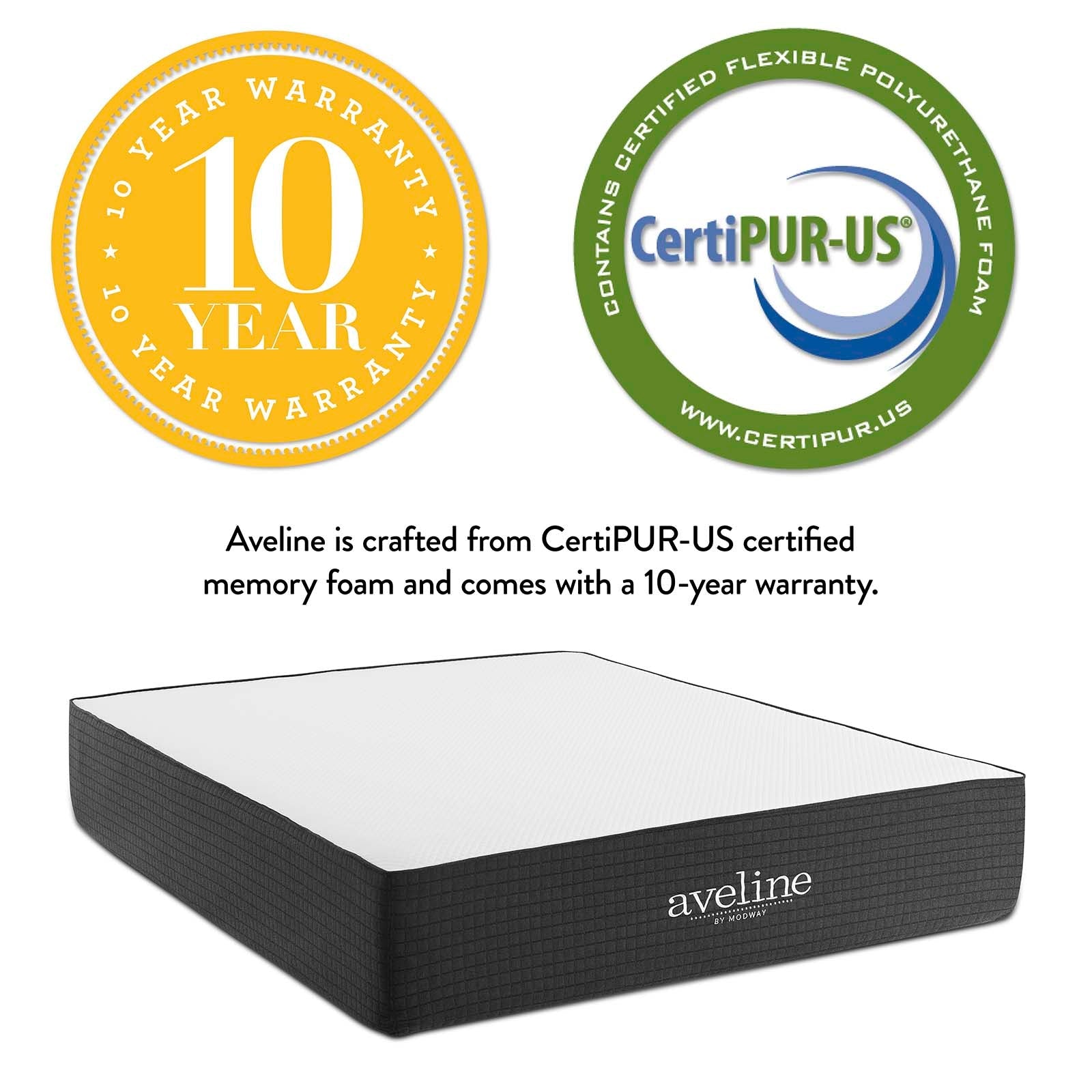 Aveline 14" Memory Foam Twin Mattress by Modway