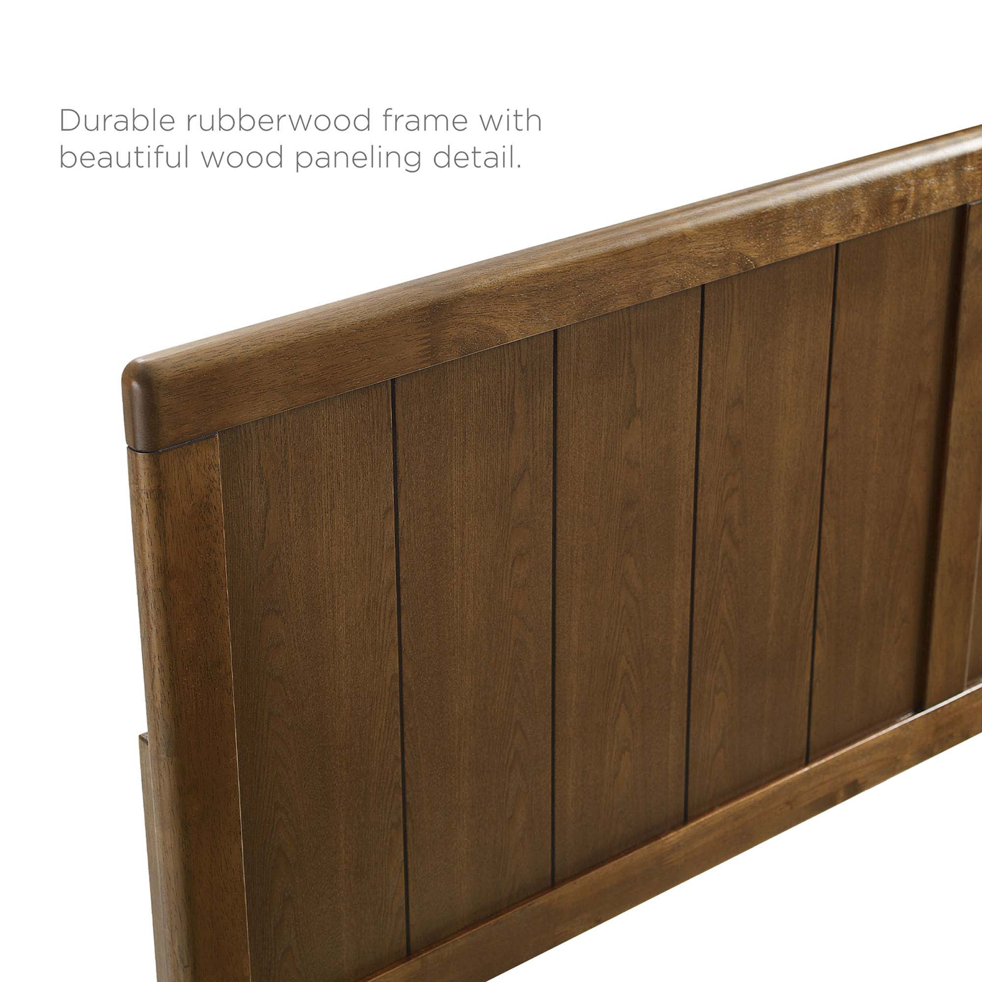 Alana Wood King Platform Bed With Splayed Legs by Modway