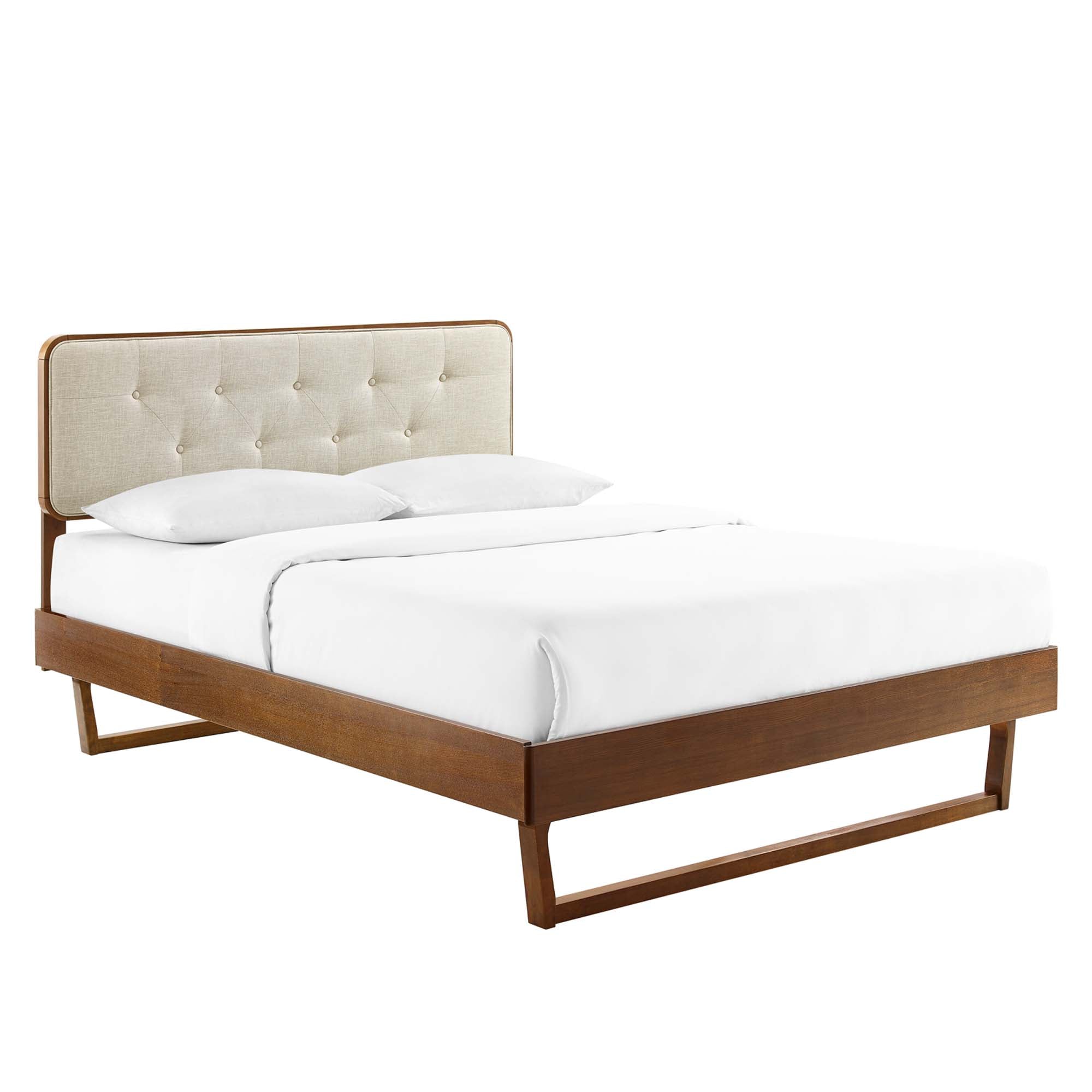 Bridgette Wood Full Platform Bed with Angular Frame by Modway