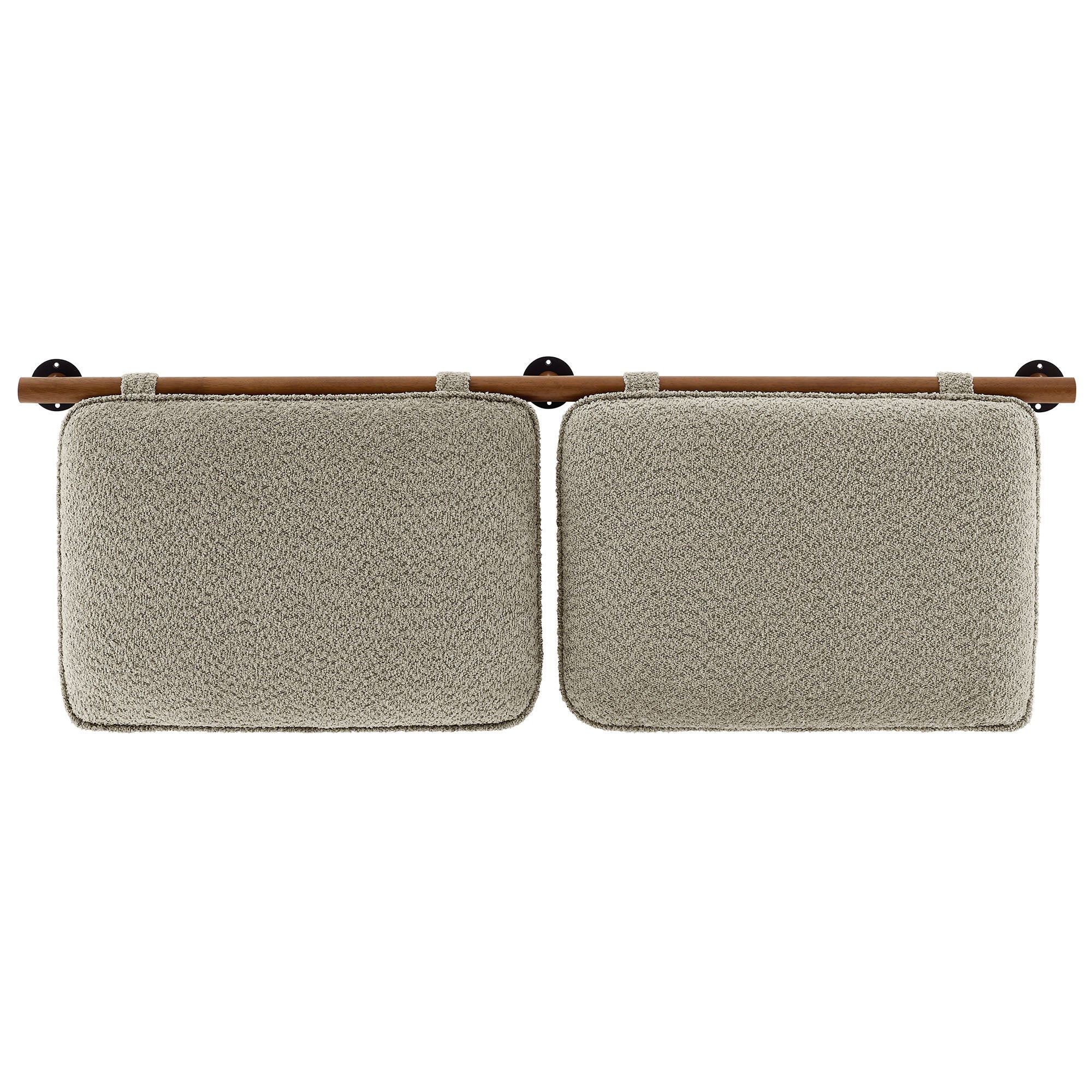 Anela Wall-Mounted Chenille Upholstered King Size Headboard by Modway