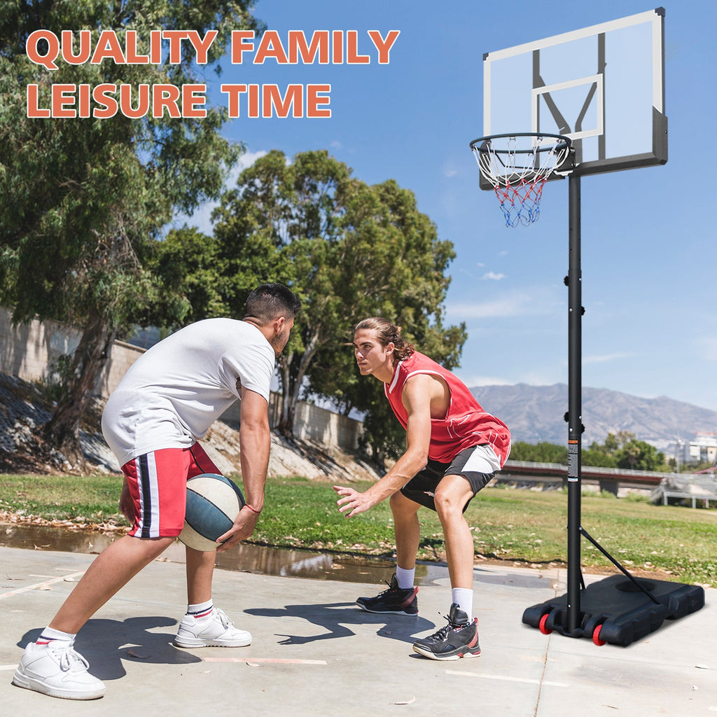Basketball Hoop with 5.73-10FT Adjustable Height