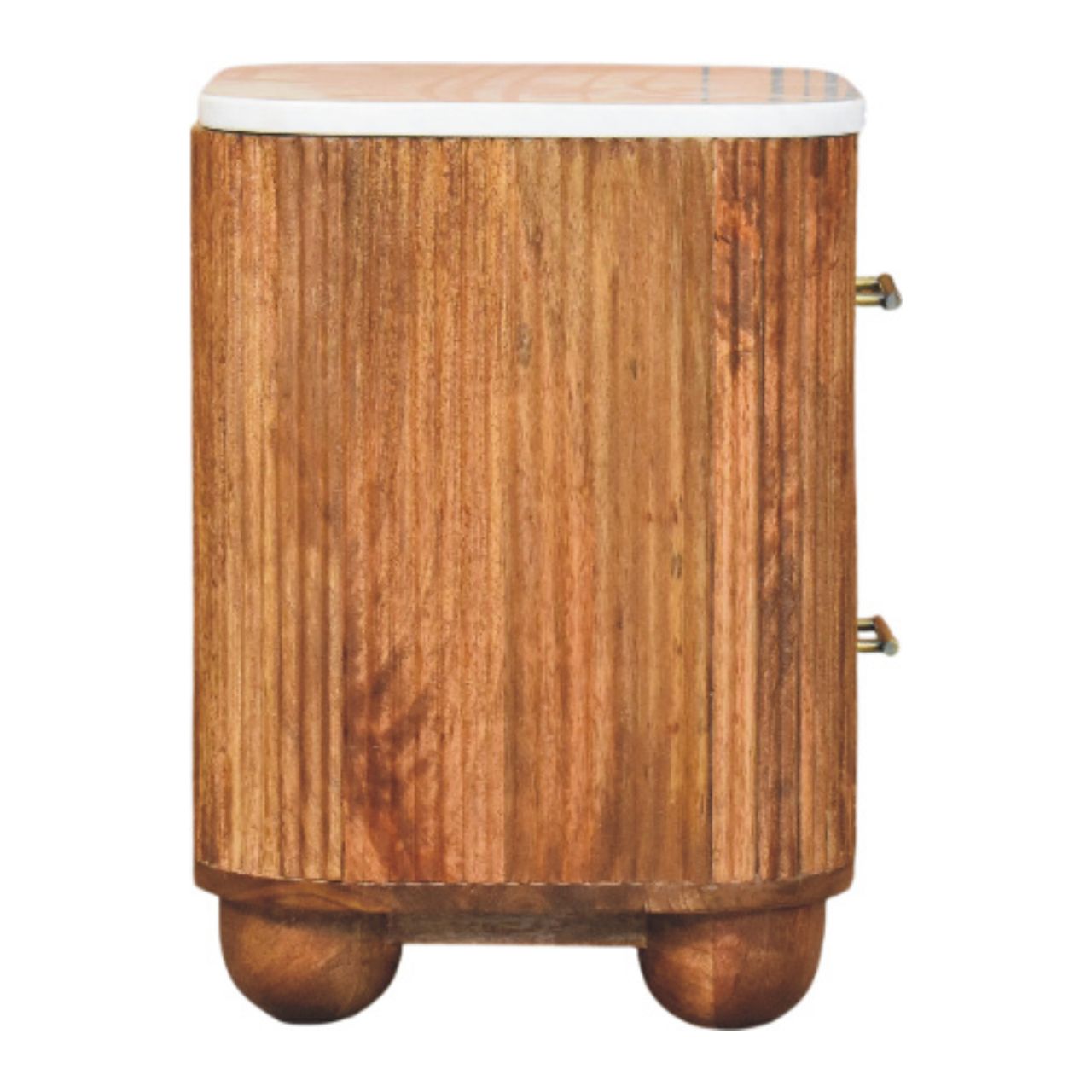 Artisan Furniture Solid Wood Aurora Marble Nightstand